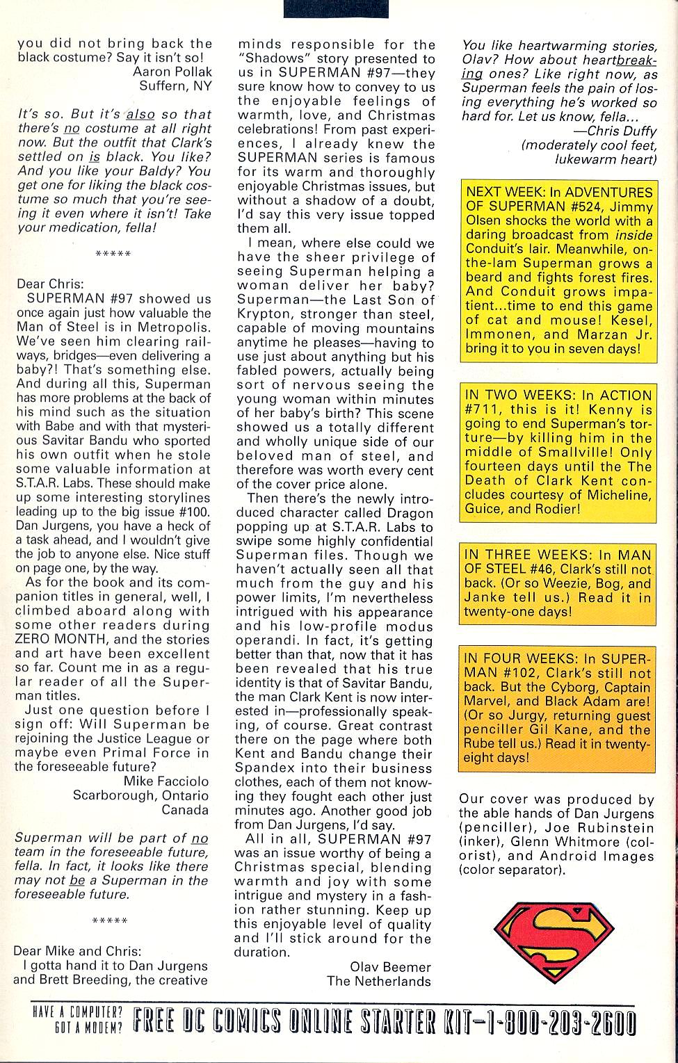 Read online Superman (1987) comic -  Issue #101 - 25