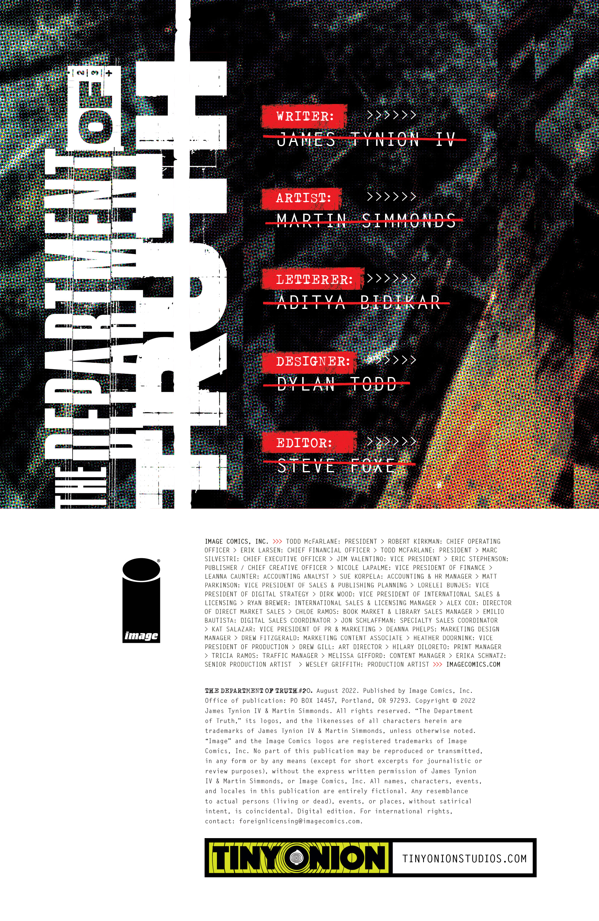 Read online The Department of Truth comic -  Issue #20 - 2