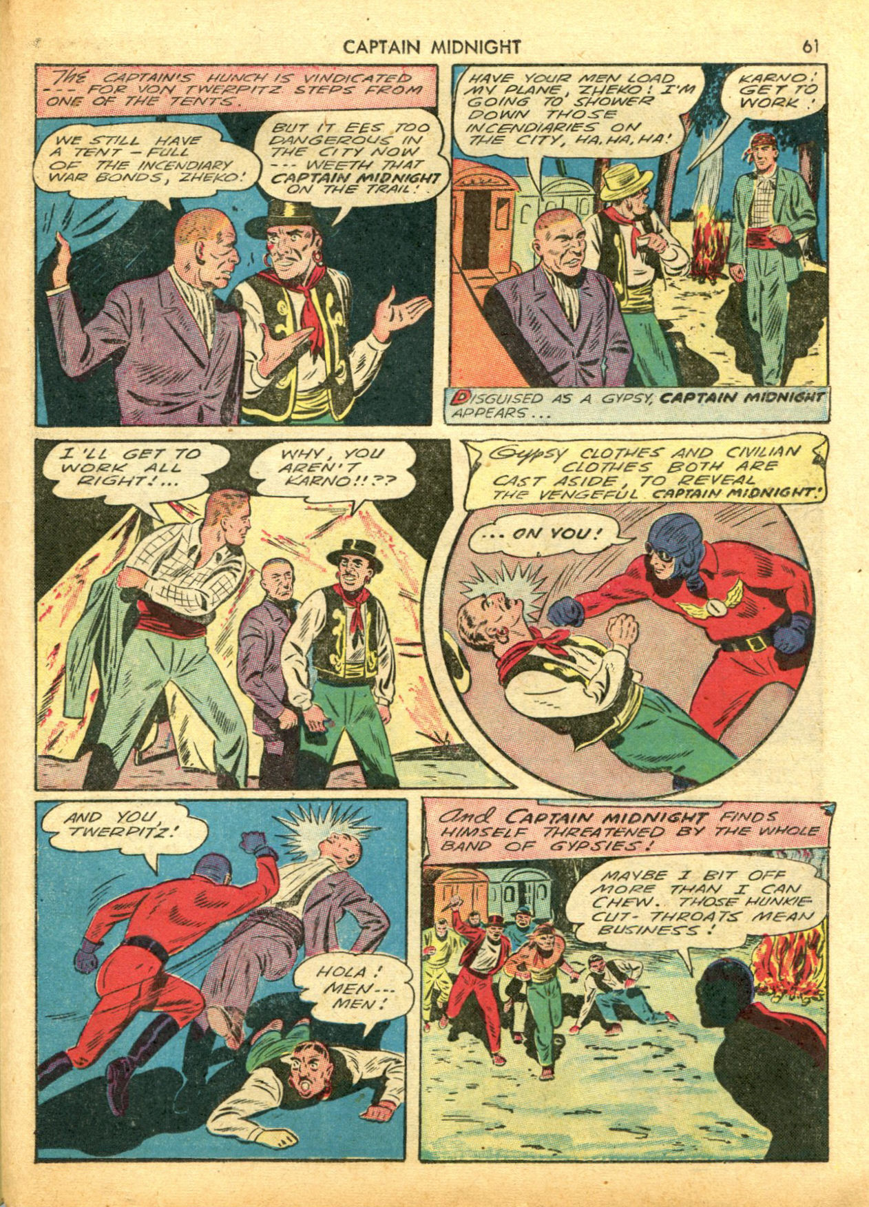 Read online Captain Midnight (1942) comic -  Issue #5 - 61