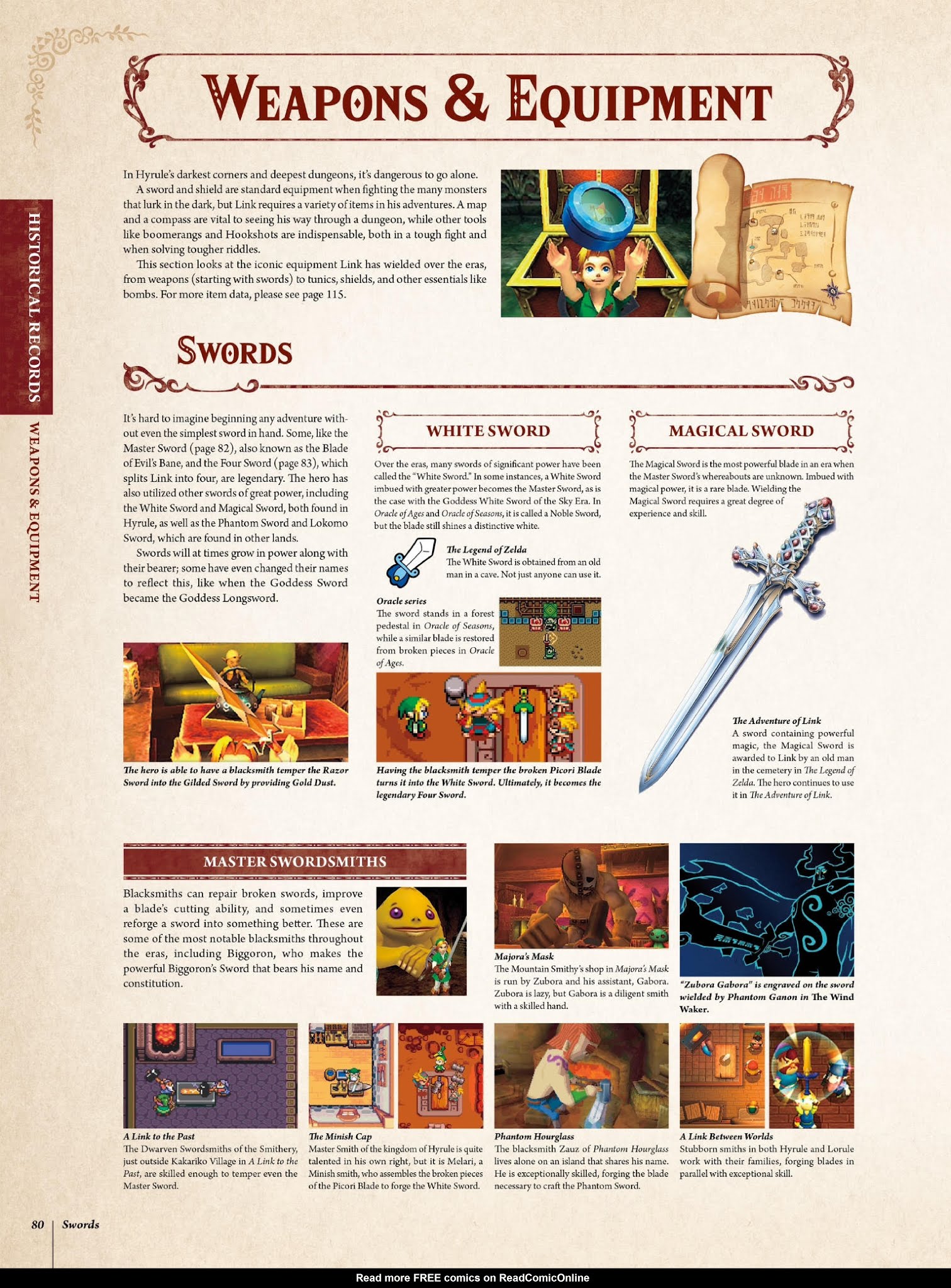 Read online The Legend of Zelda Encyclopedia comic -  Issue # TPB (Part 1) - 84