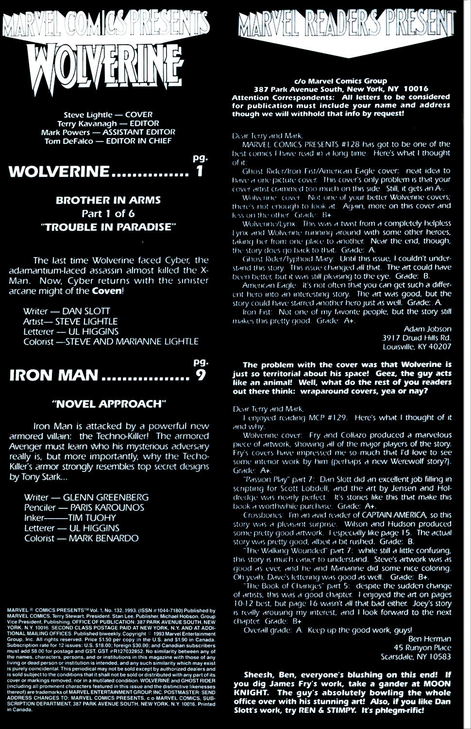 Read online Marvel Comics Presents (1988) comic -  Issue #132 - 20