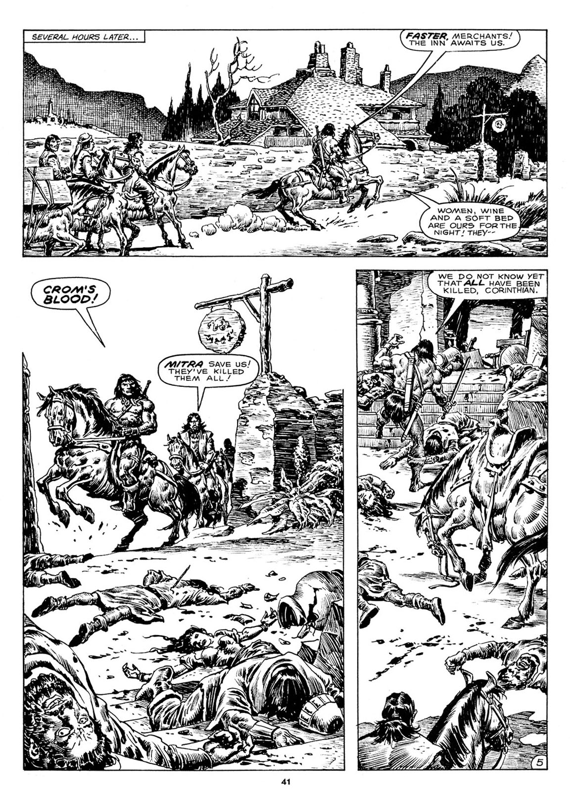 Read online The Savage Sword Of Conan comic -  Issue #211 - 39