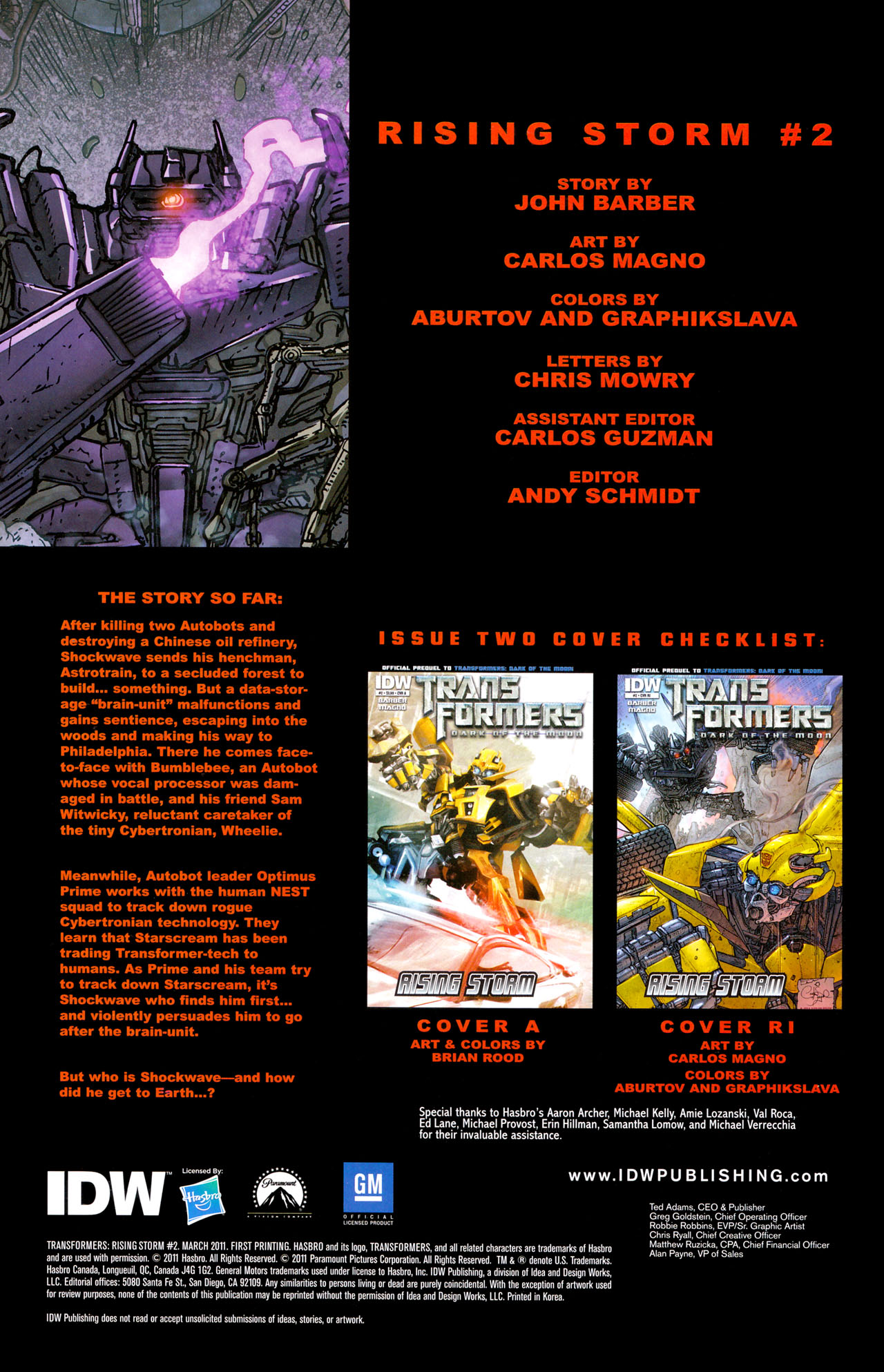 Read online Transformers: Dark of the Moon Rising Storm comic -  Issue #2 - 3