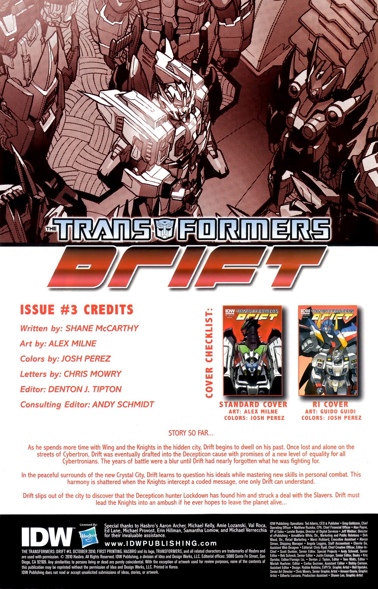 Read online The Transformers: Drift comic -  Issue #3 - 2