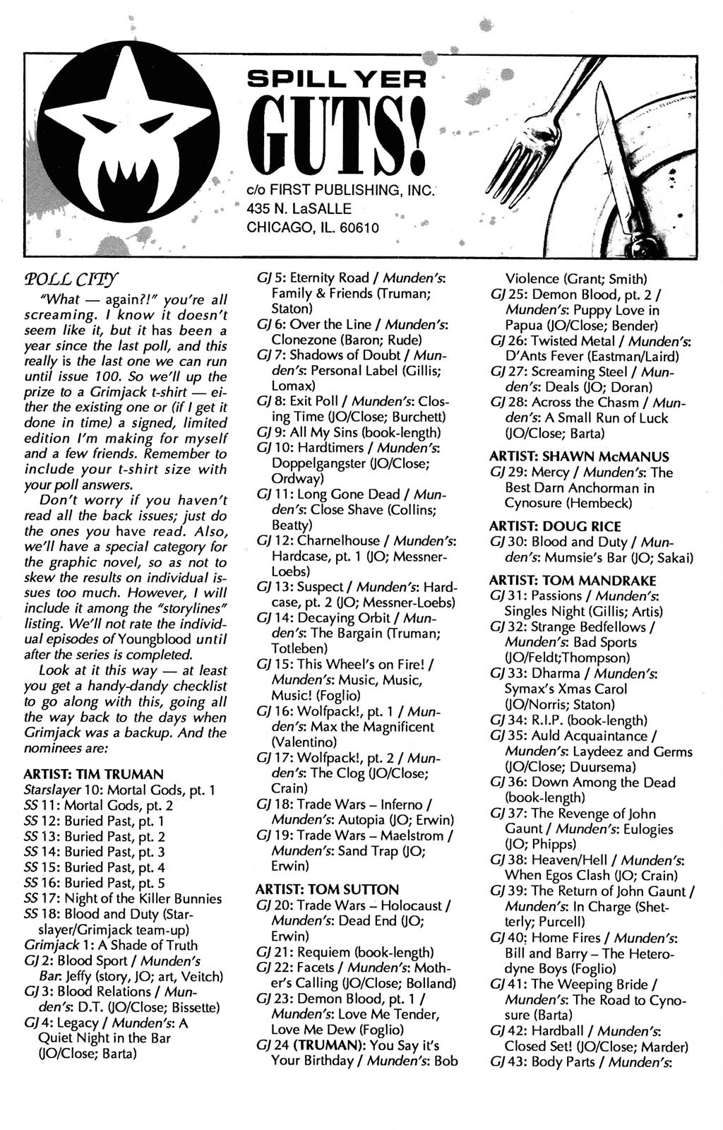 Read online Grimjack comic -  Issue #75 - 45