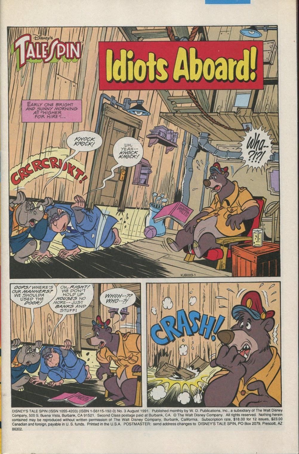 Read online Disney's Tale Spin comic -  Issue #3 - 2