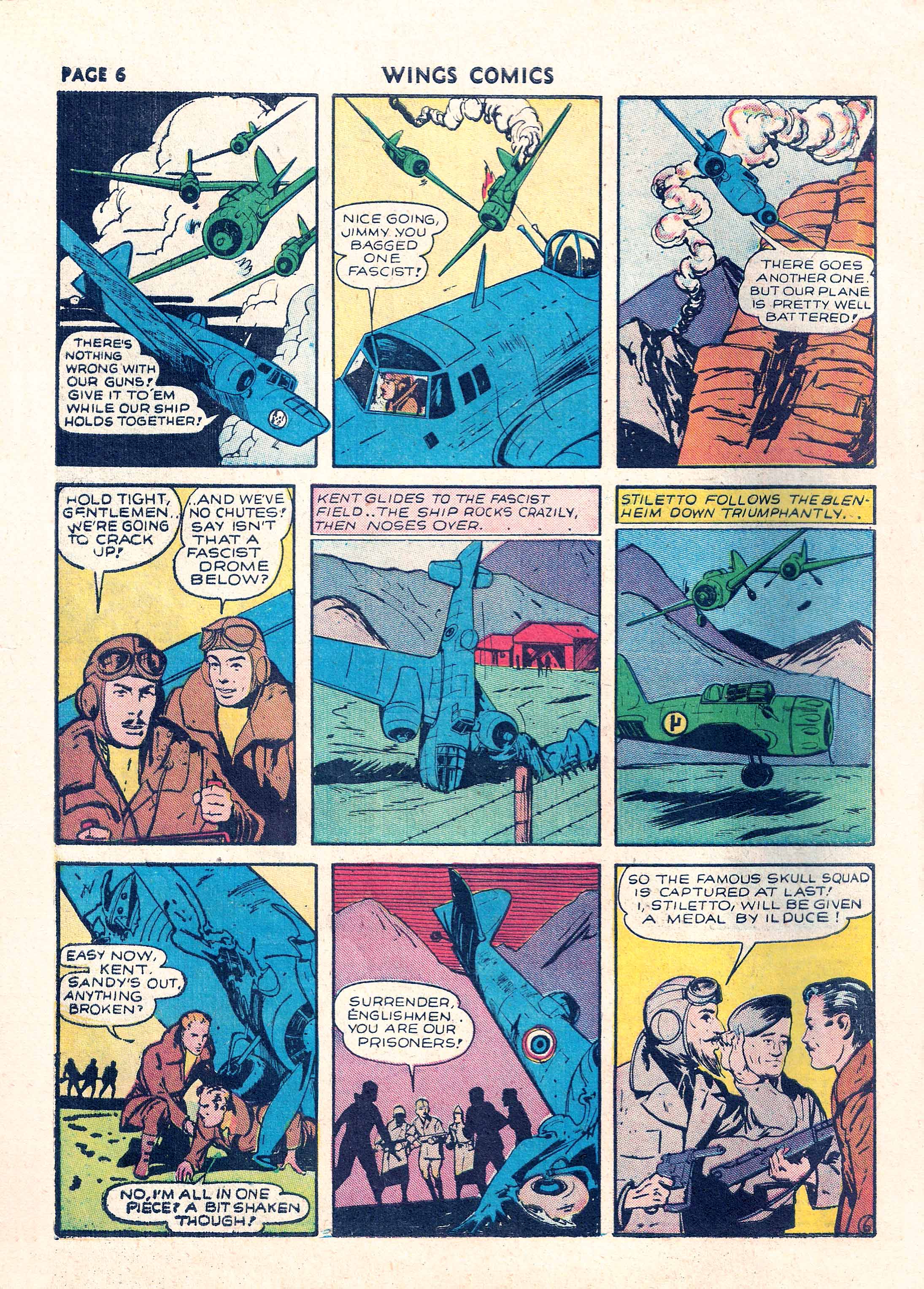 Read online Wings Comics comic -  Issue #9 - 8