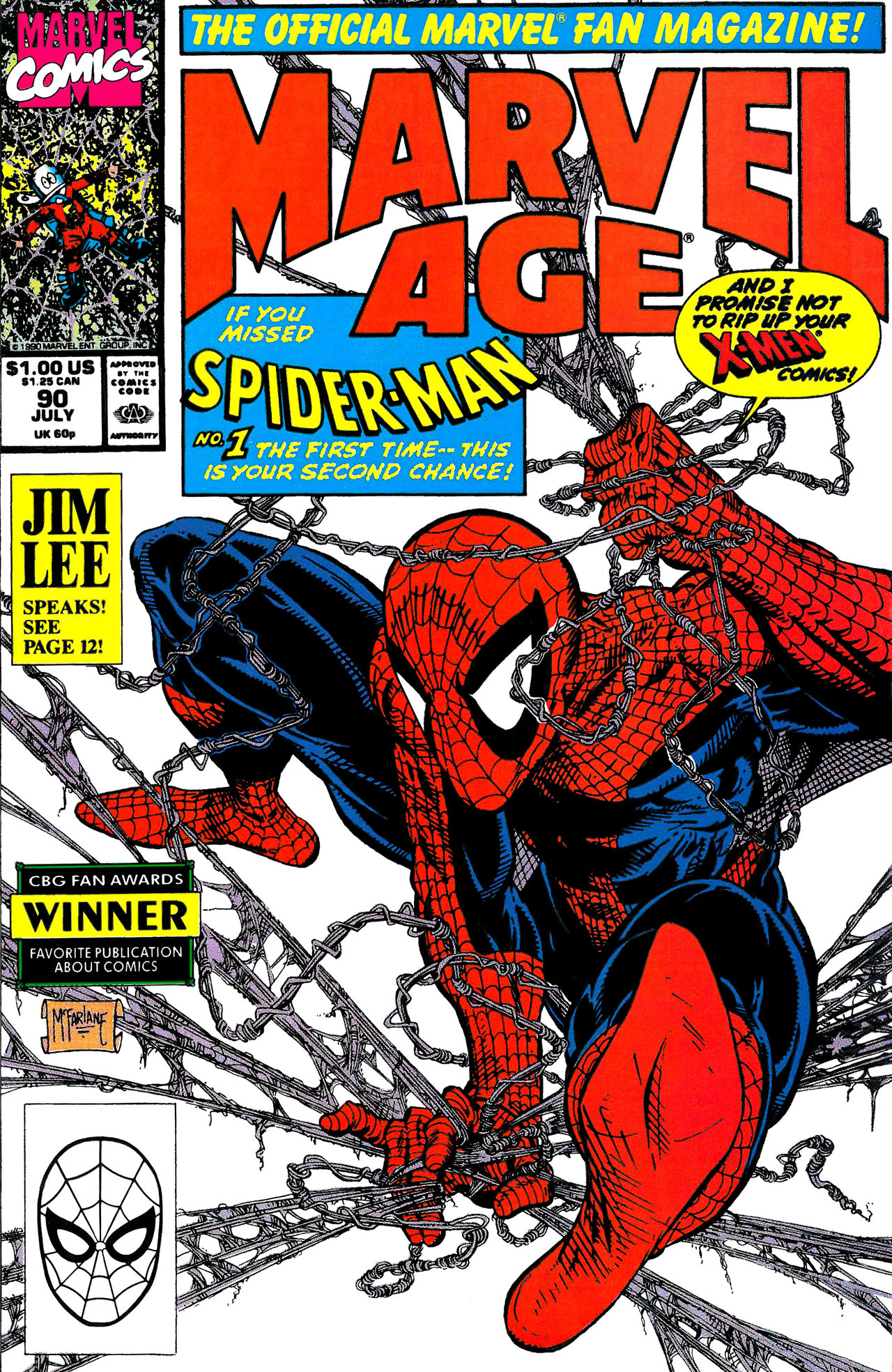 Read online Marvel Age comic -  Issue #90 - 1