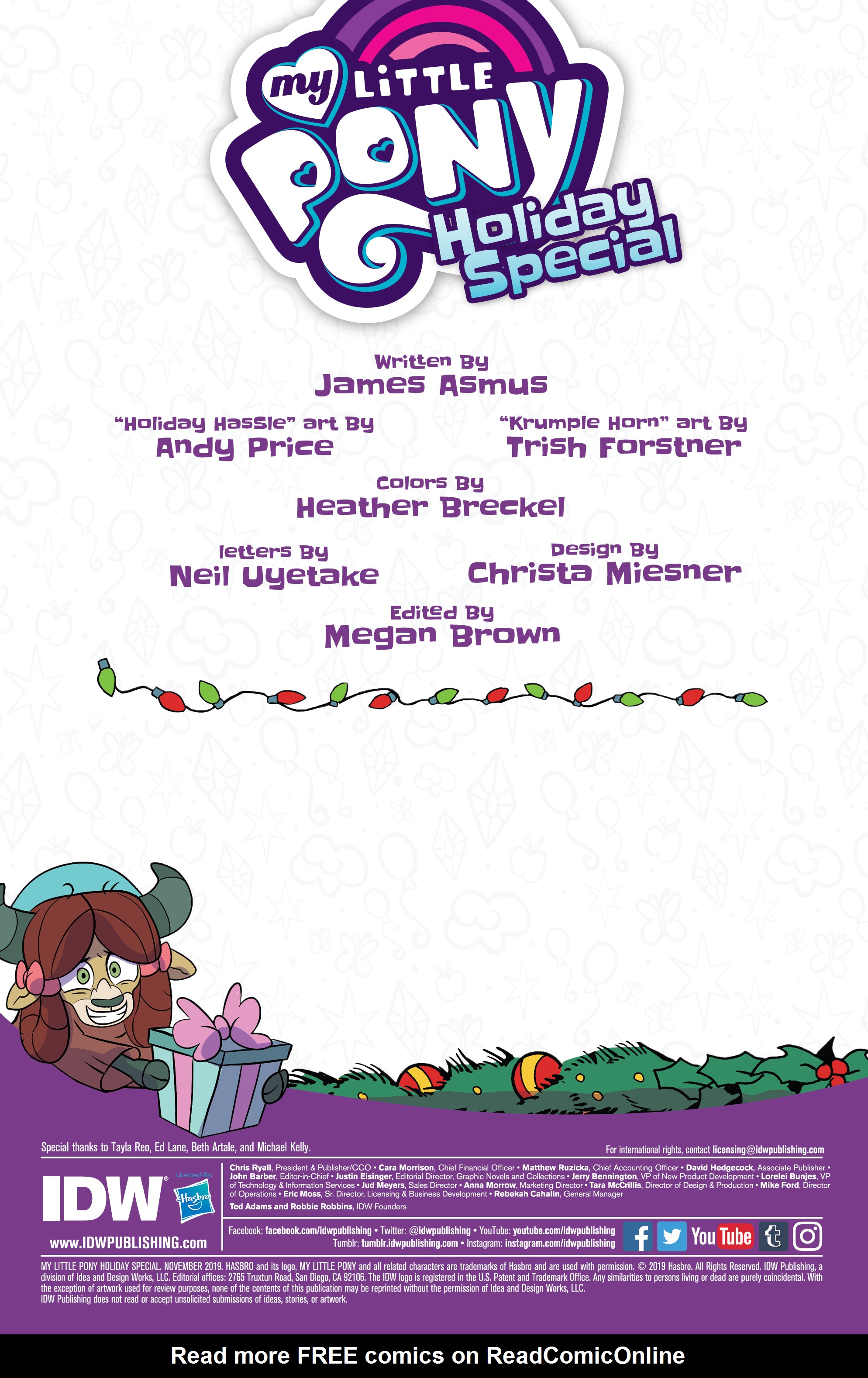 Read online My Little Pony Holiday Special (2019) comic -  Issue # Full - 2