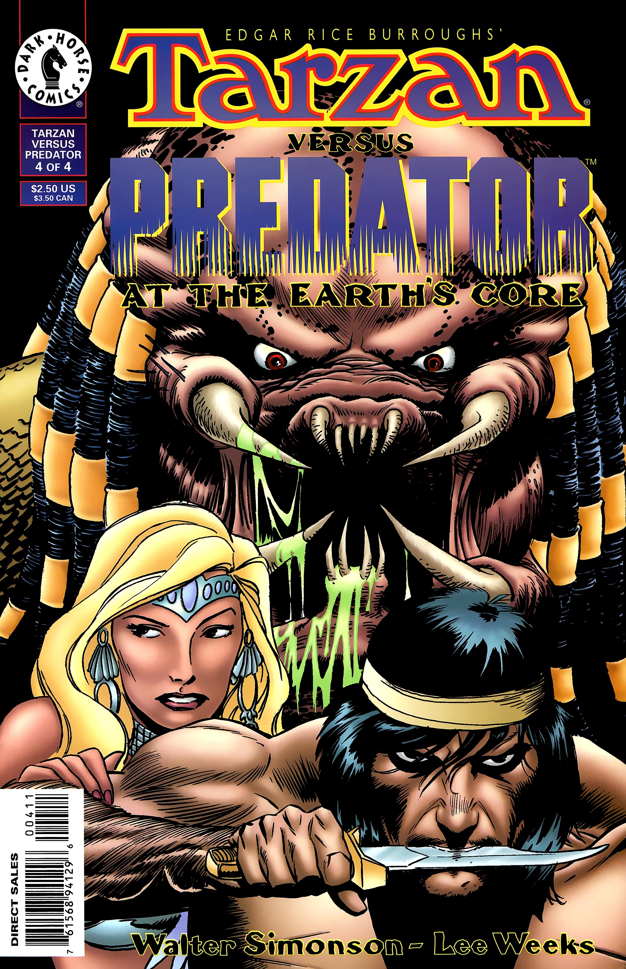 Read online Tarzan vs. Predator at the Earth's Core comic -  Issue #4 - 1