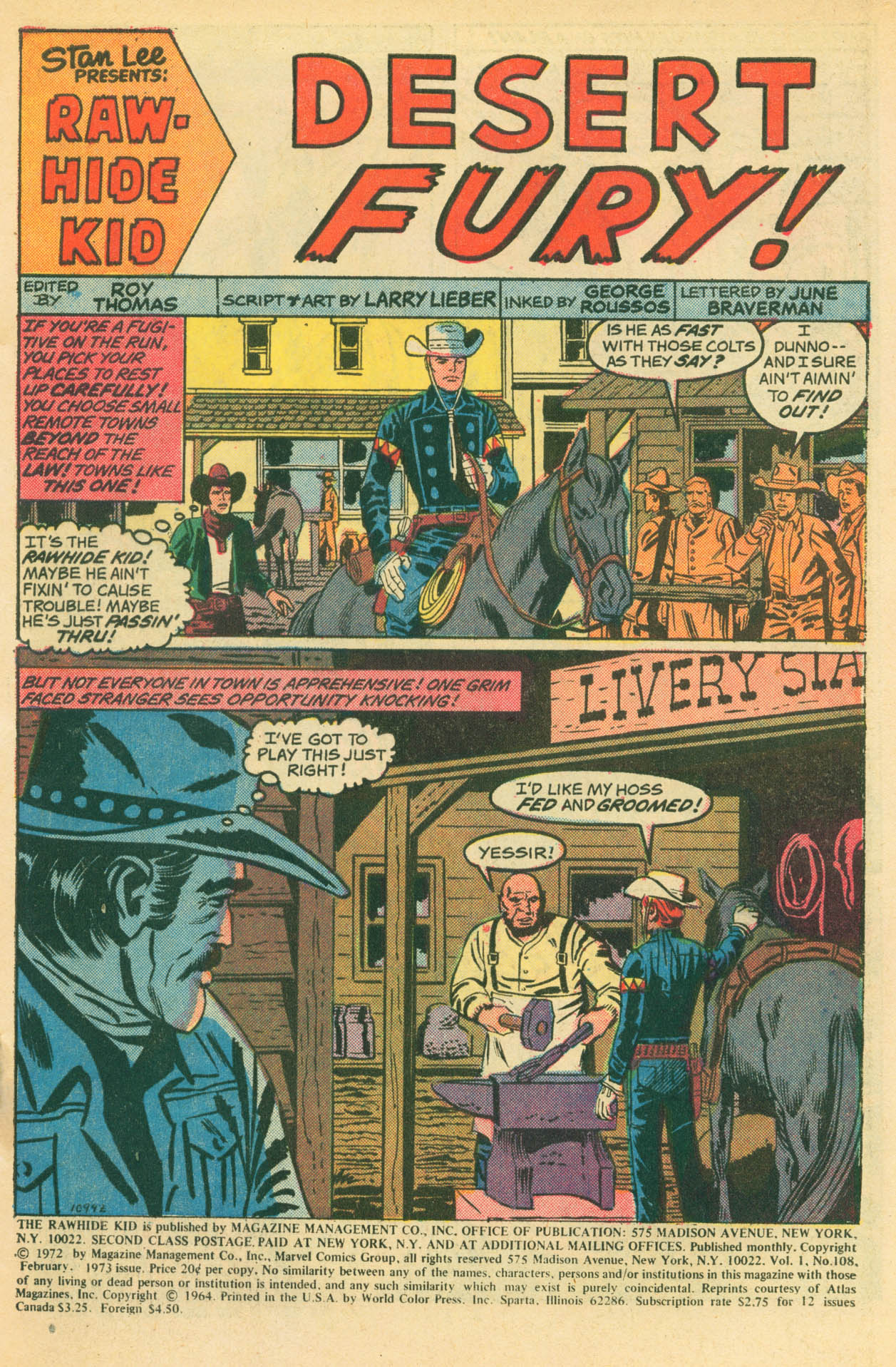 Read online The Rawhide Kid comic -  Issue #108 - 3