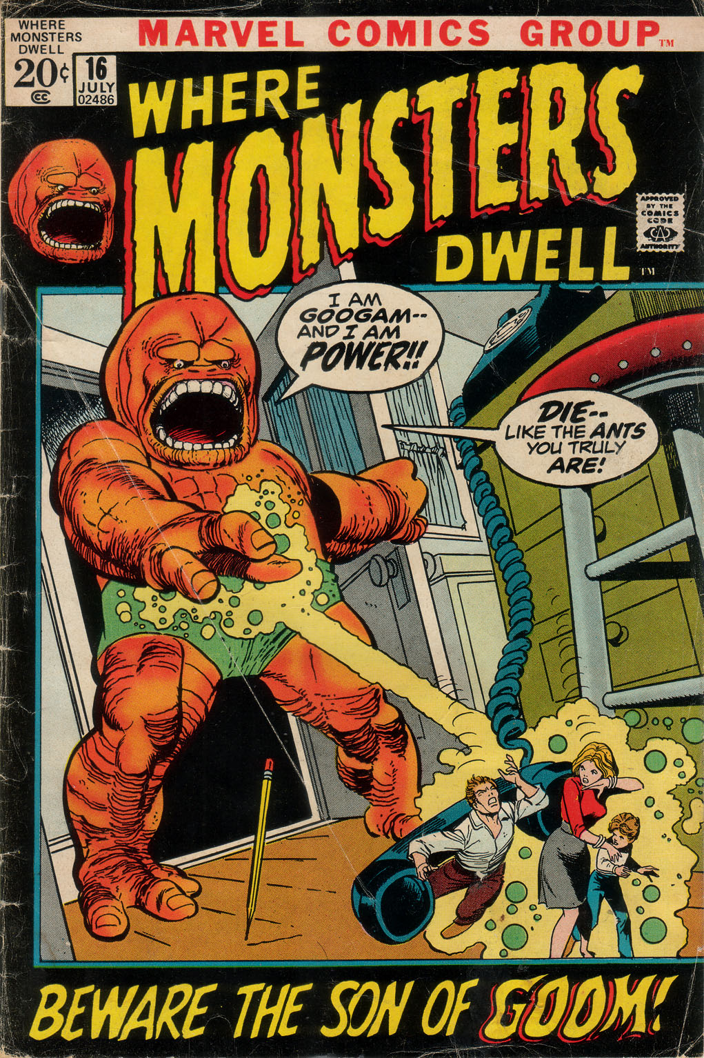 Read online Where Monsters Dwell (1970) comic -  Issue #16 - 1