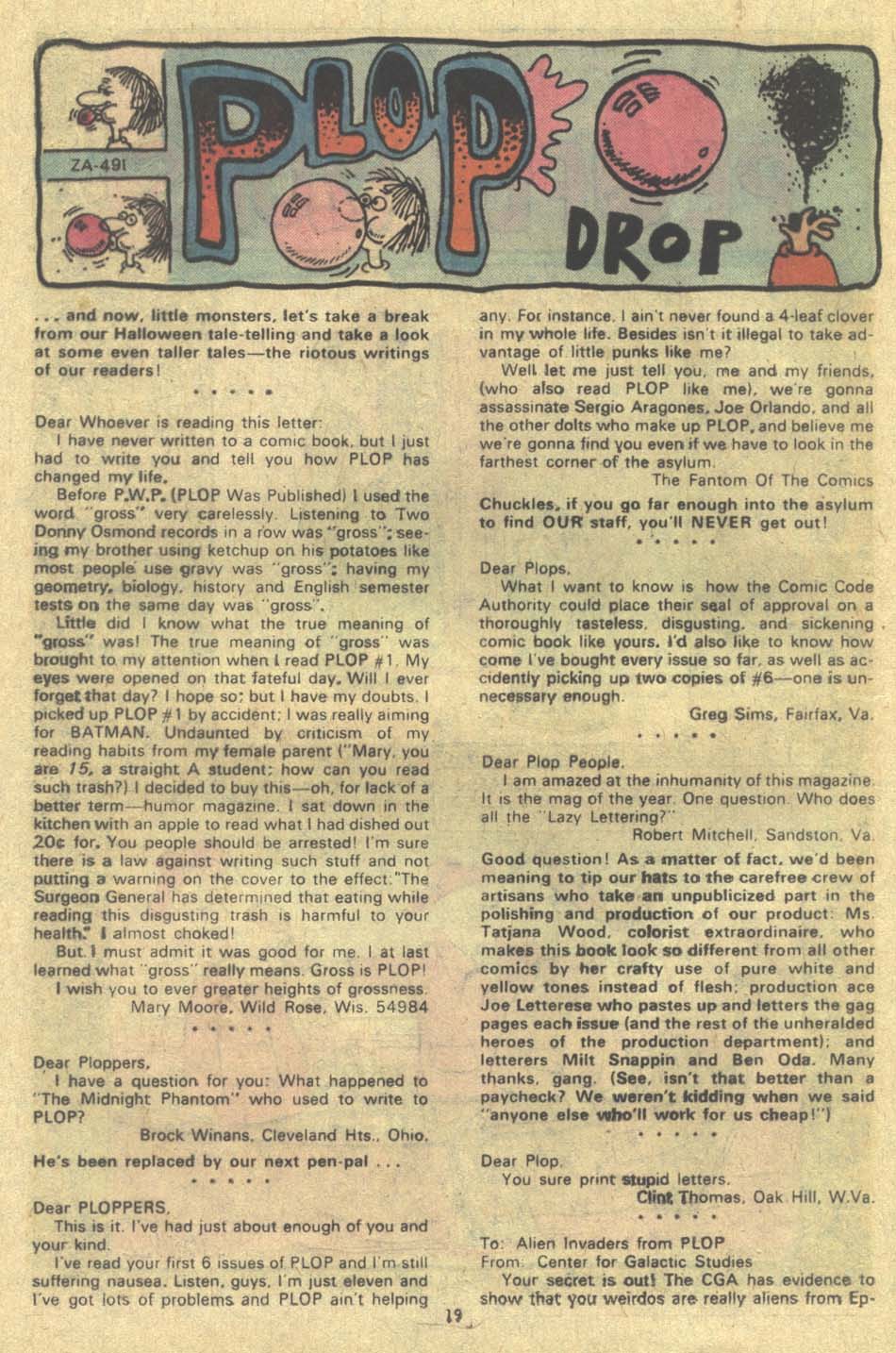 Read online Plop! comic -  Issue #9 - 20