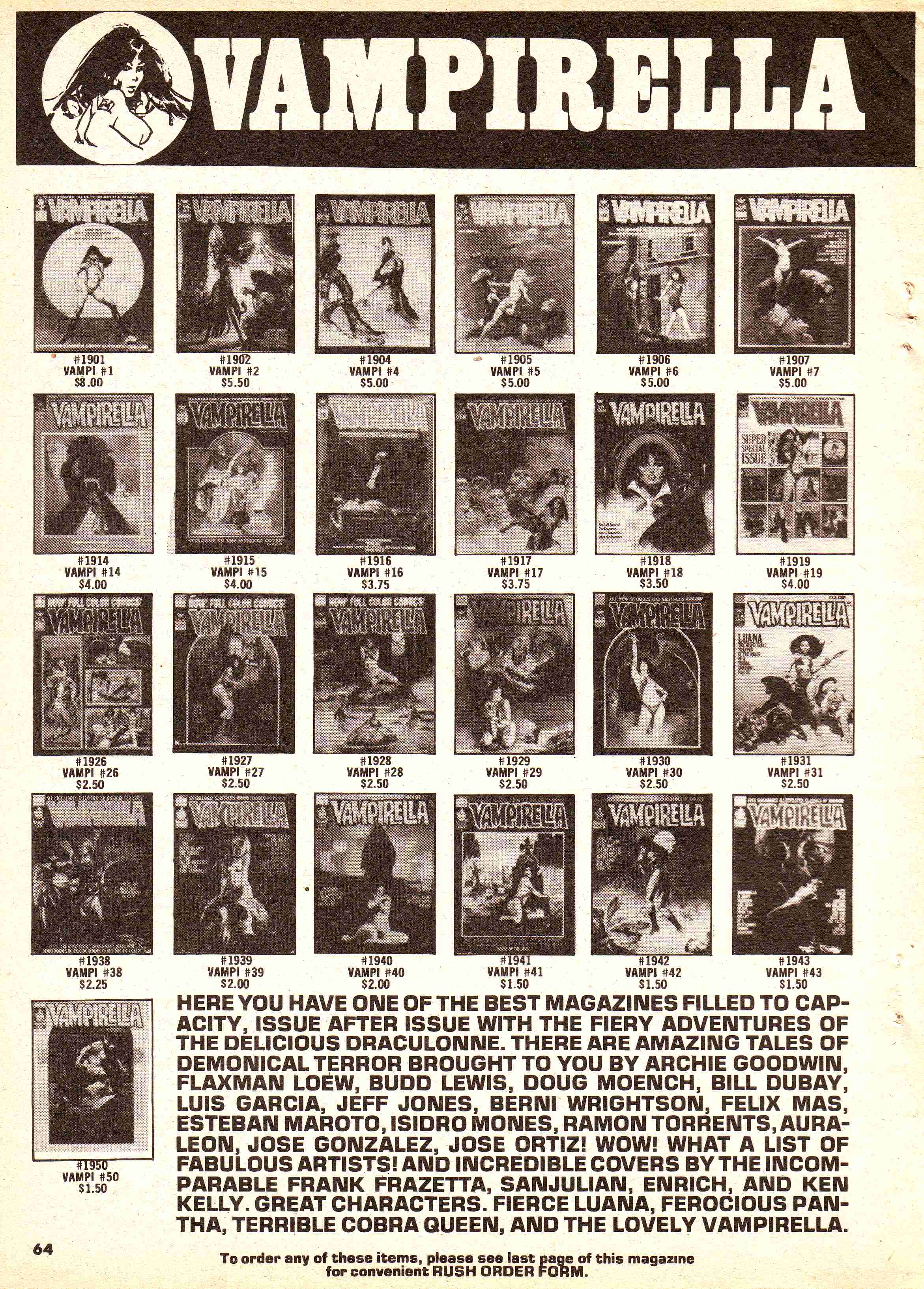 Read online Vampirella (1969) comic -  Issue #51 - 64