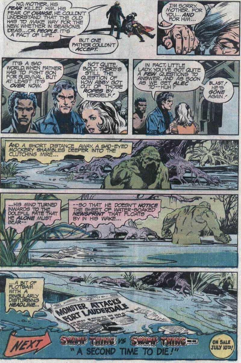 Read online Swamp Thing (1972) comic -  Issue #18 - 19