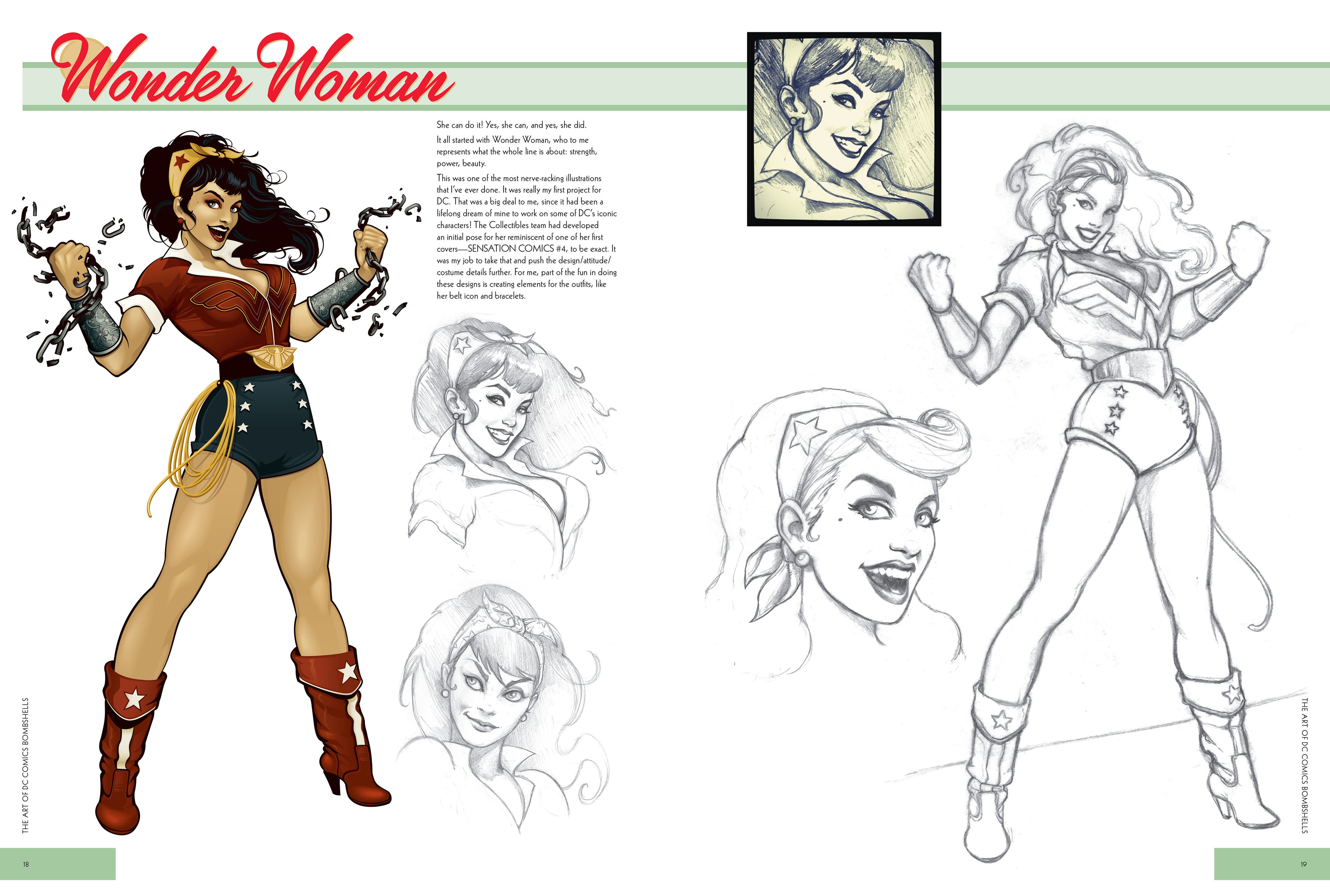 Read online The Art of DC Comics Bombshells comic -  Issue # TPB (Part 1) - 14