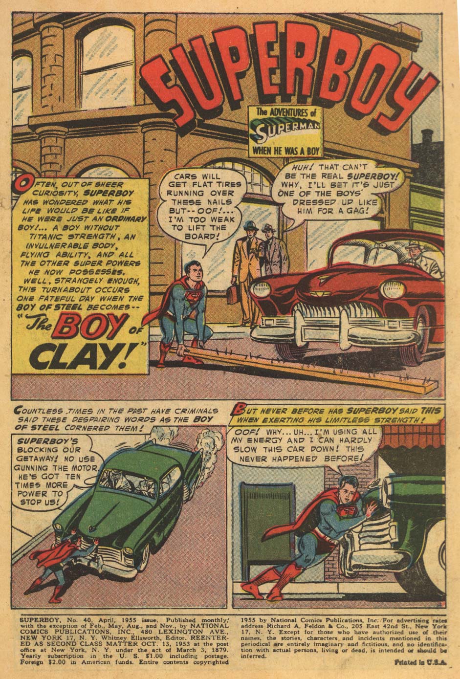 Read online Superboy (1949) comic -  Issue #40 - 2