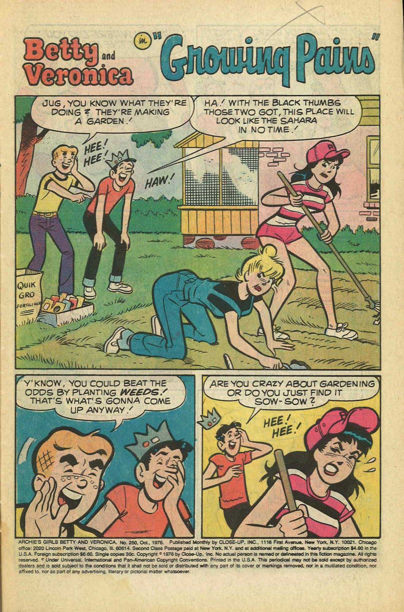 Read online Archie's Girls Betty and Veronica comic -  Issue #250 - 3
