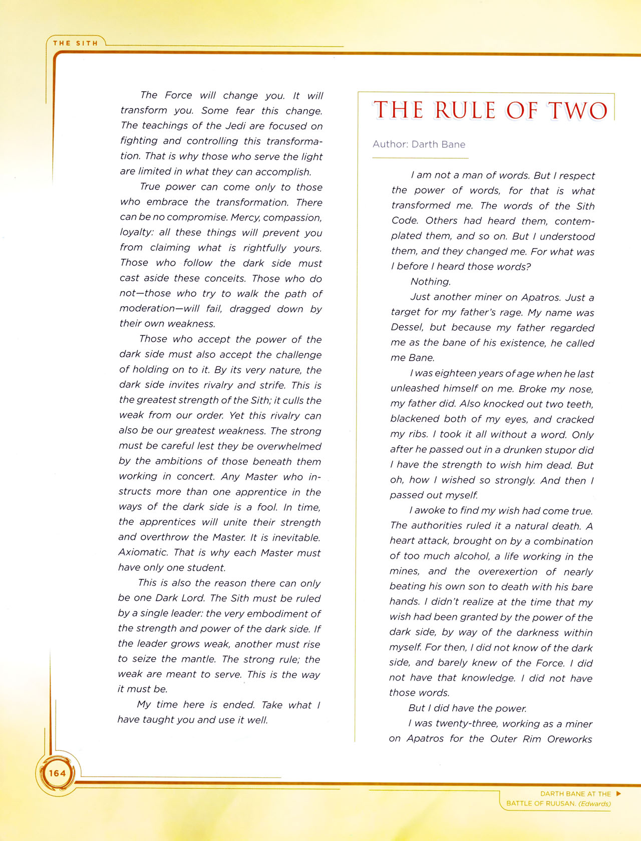 Read online Star Wars: Jedi vs. Sith - The Essential Guide To The Force comic -  Issue # TPB (Part 2) - 85