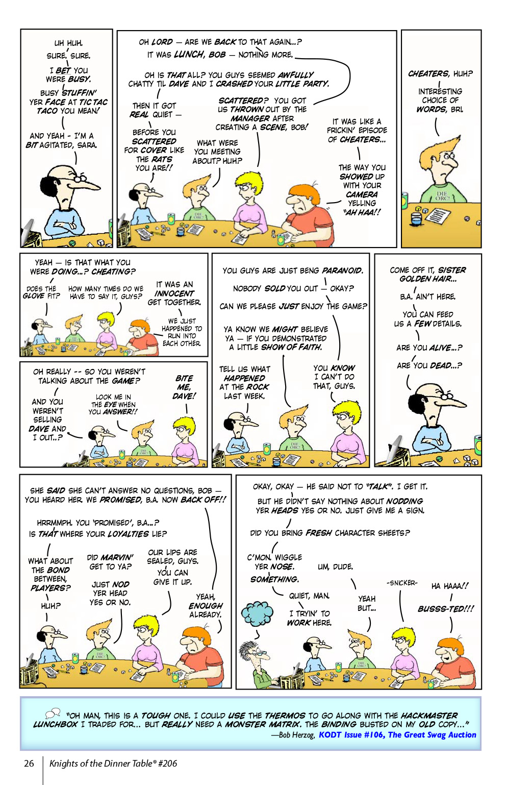 Read online Knights of the Dinner Table comic -  Issue #206 - 28