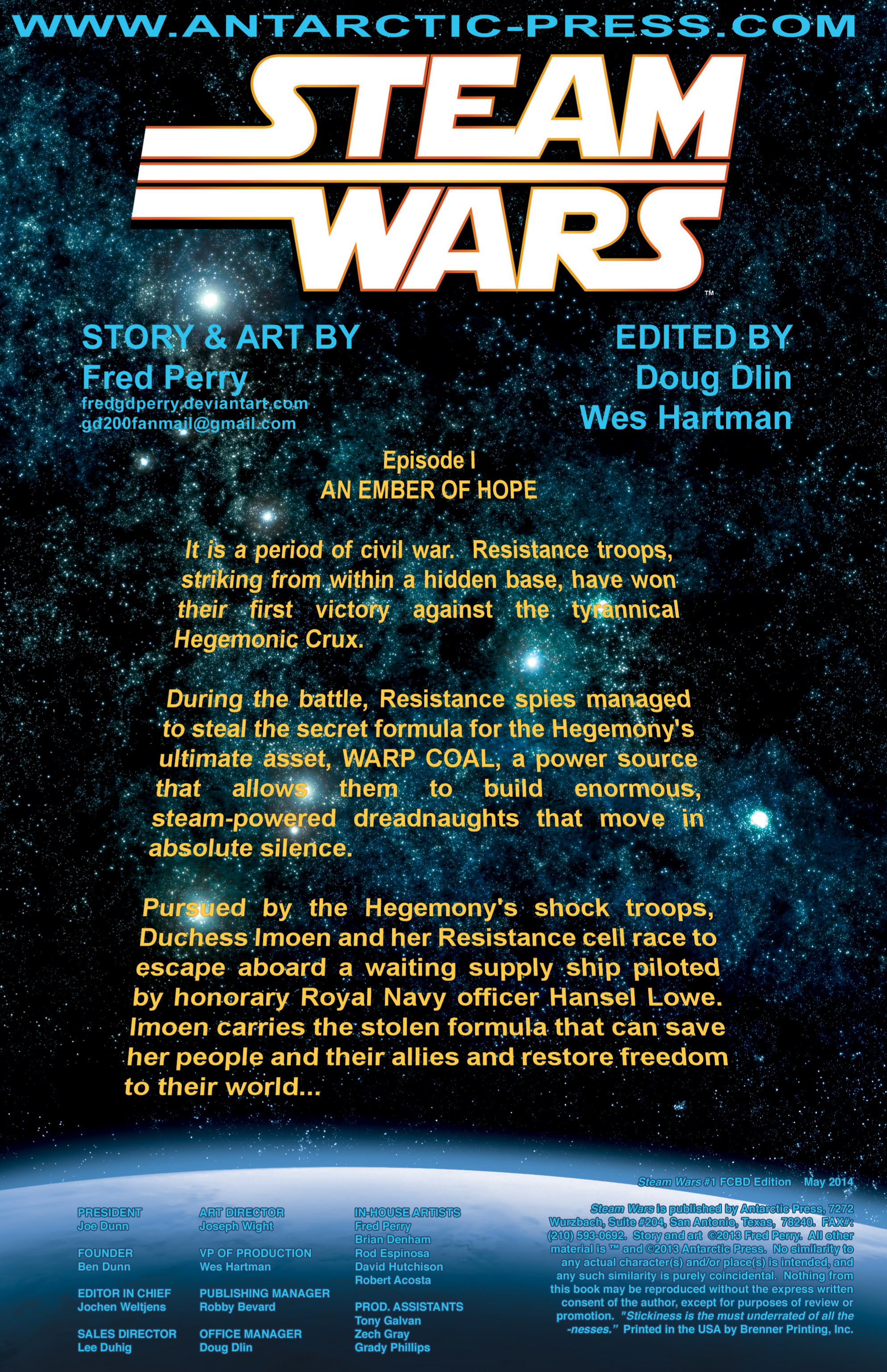 Read online Free Comic Book Day 2014 comic -  Issue # Steam Wars 01 - 2