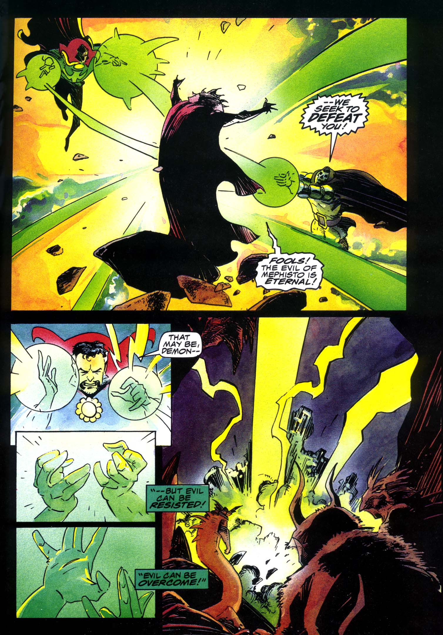 Read online Marvel Graphic Novel comic -  Issue #49 - Doctor Strange & Doctor Doom - Triumph & Torment - 70