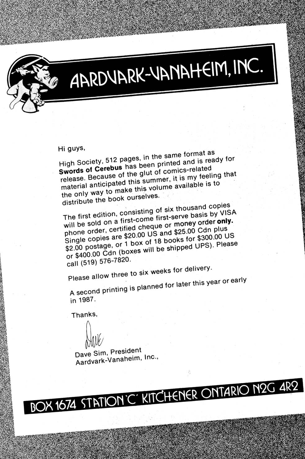 Read online Cerebus comic -  Issue #86 - 25