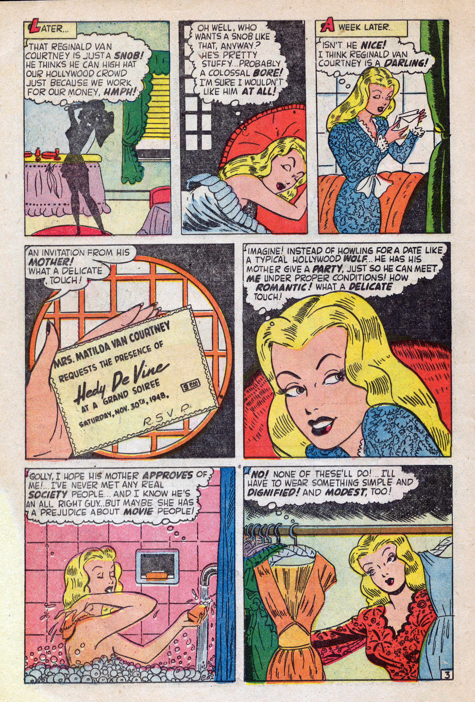 Read online Hedy Of Hollywood Comics comic -  Issue #40 - 16