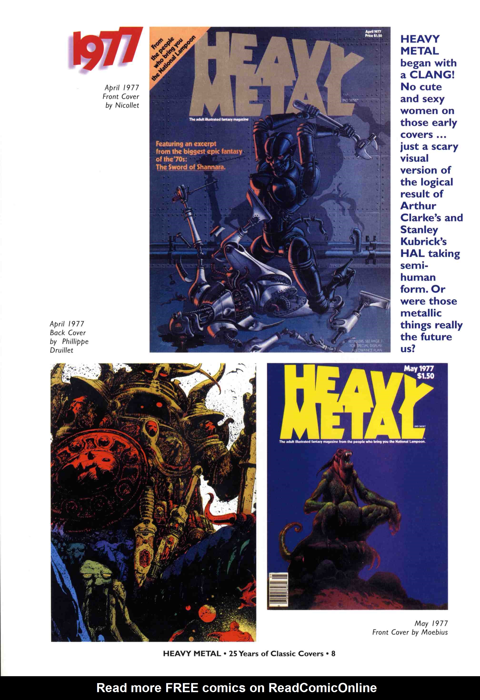 Read online Heavy Metal: 25 Years of Classic Covers comic -  Issue # TPB - 14