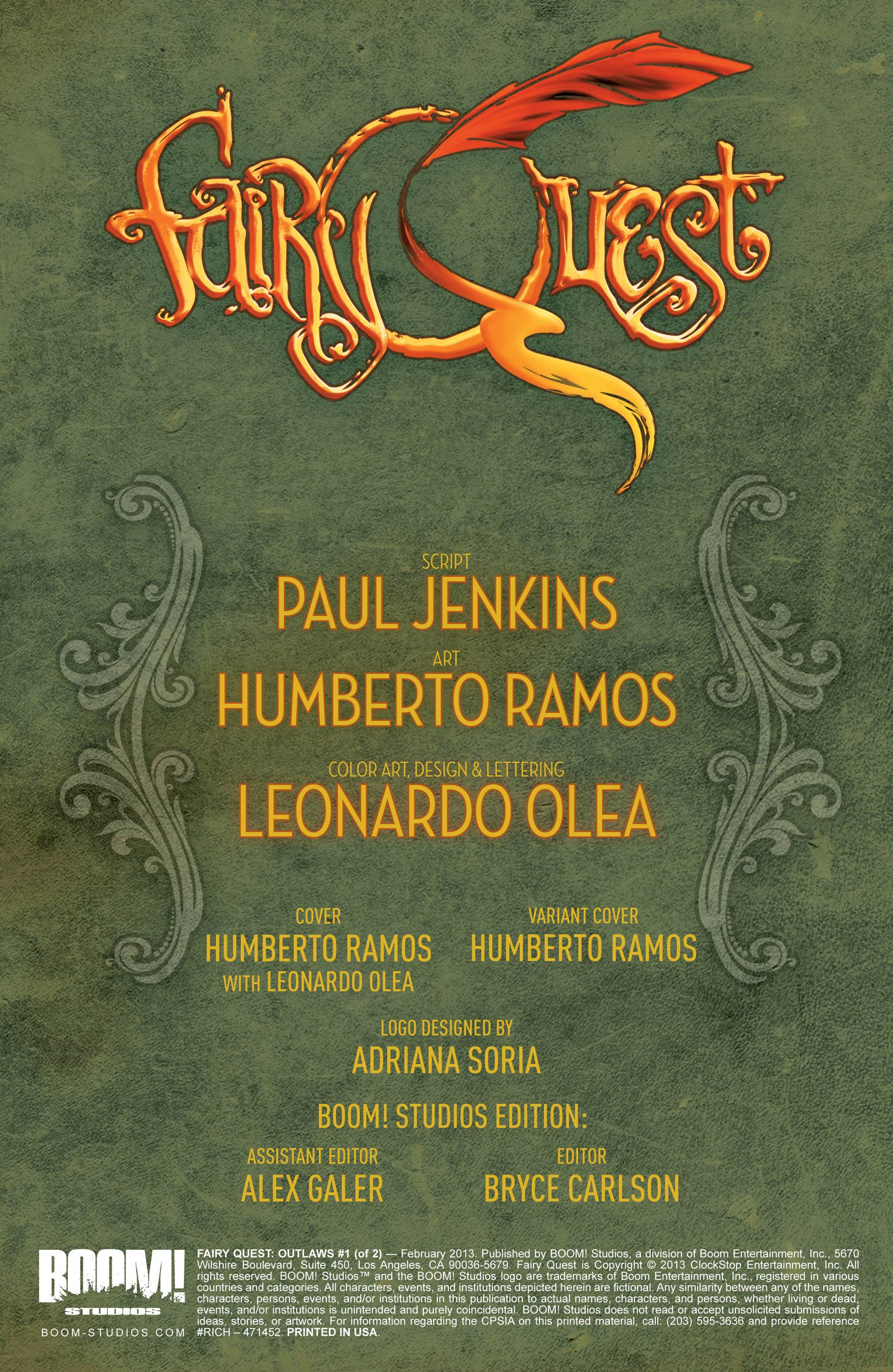 Read online Fairy Quest: Outlaws comic -  Issue #1 - 2