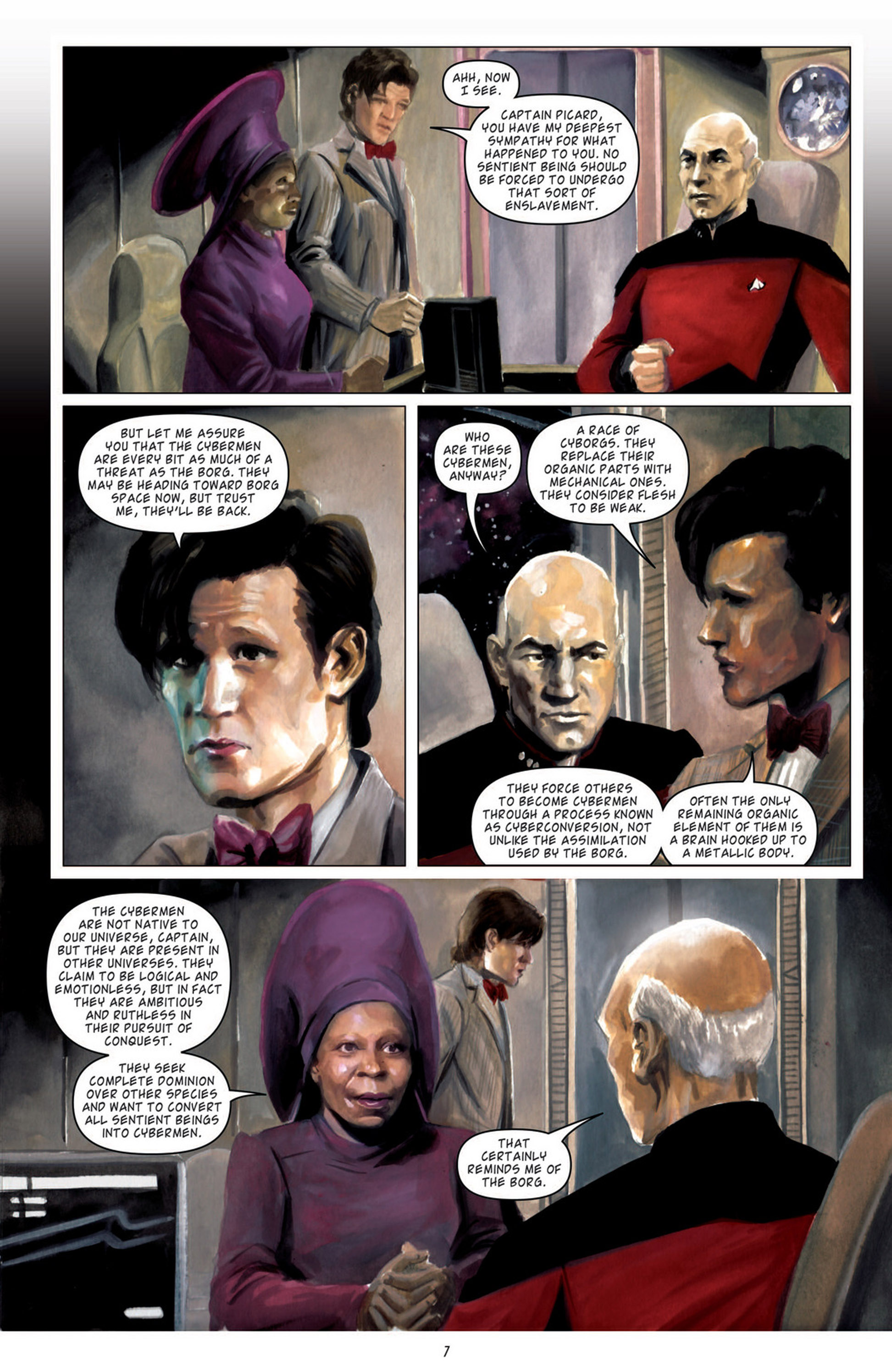 Read online Star Trek: The Next Generation/Doctor Who: Assimilation² comic -  Issue #5 - 10
