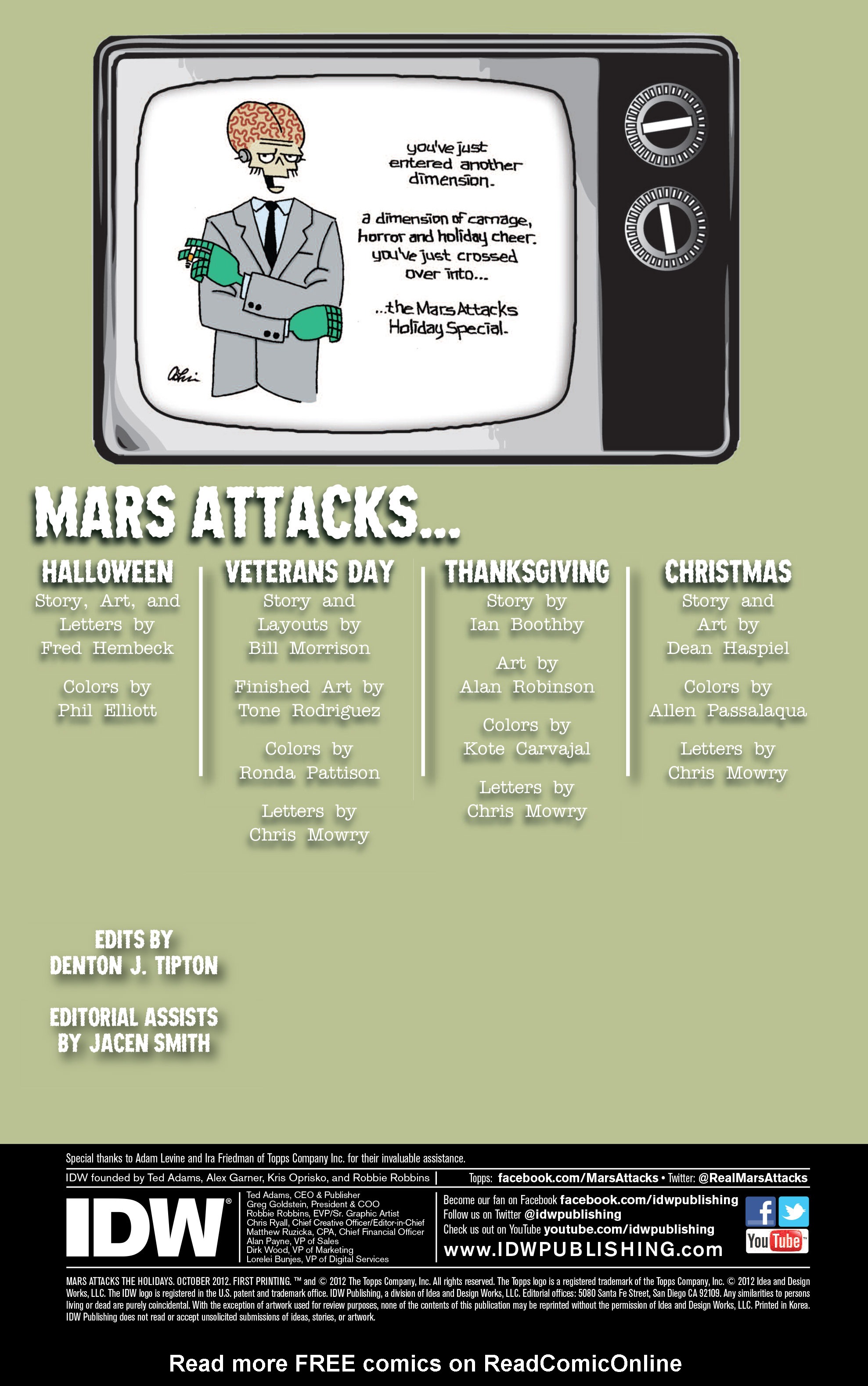 Read online Mars Attacks the Holidays comic -  Issue # Full - 3