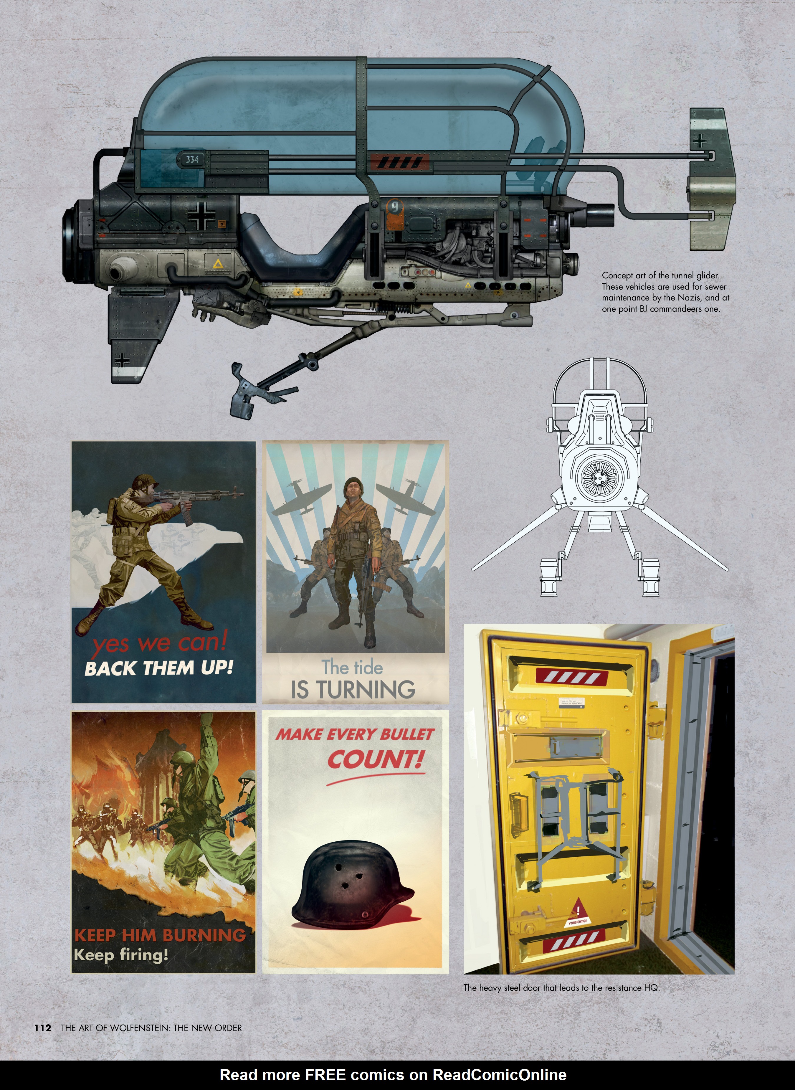 Read online The Art of Wolfenstein: The New Order comic -  Issue # TPB (Part 2) - 5
