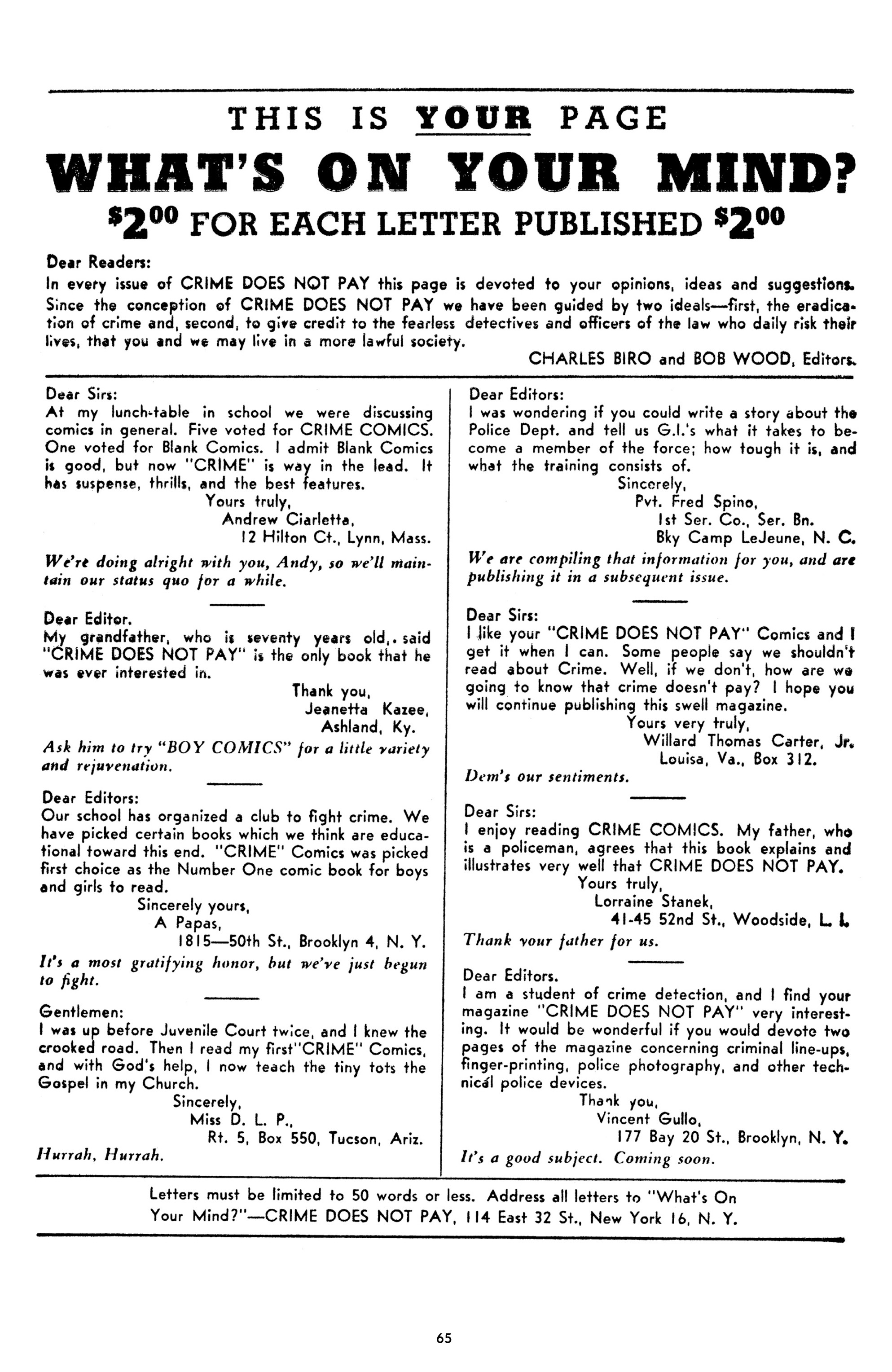 Read online Crime Does Not Pay Archives comic -  Issue # TPB 7 (Part 1) - 67