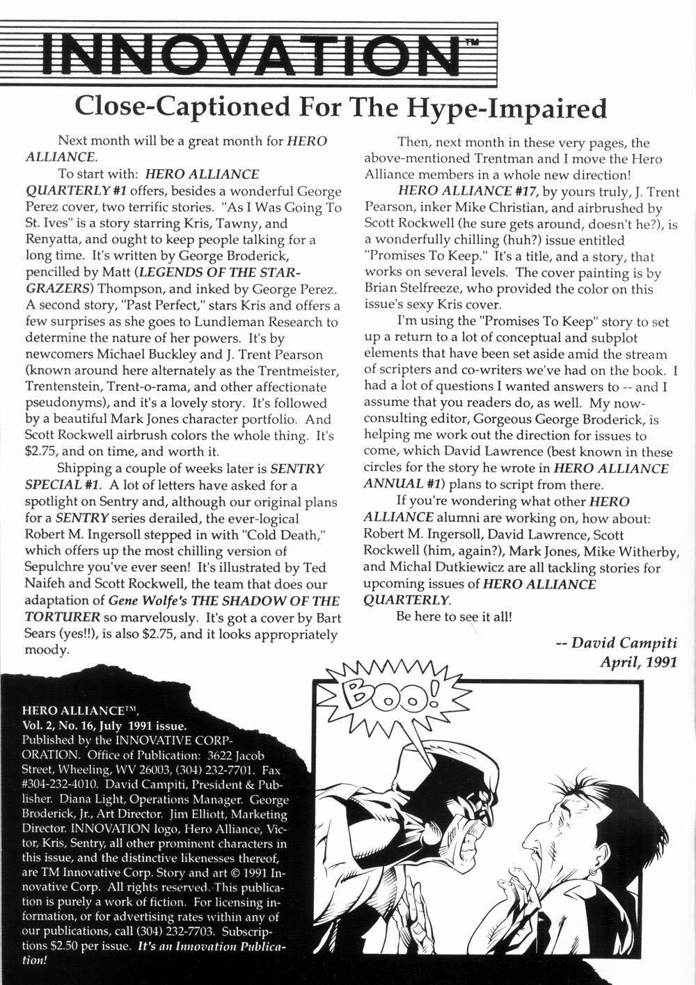 Read online Hero Alliance (1989) comic -  Issue #16 - 2