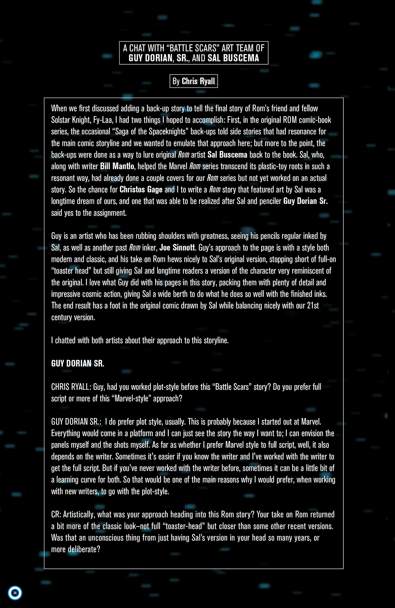 Read online ROM: Tales of the Solstar Order One-Shot comic -  Issue # Full - 37