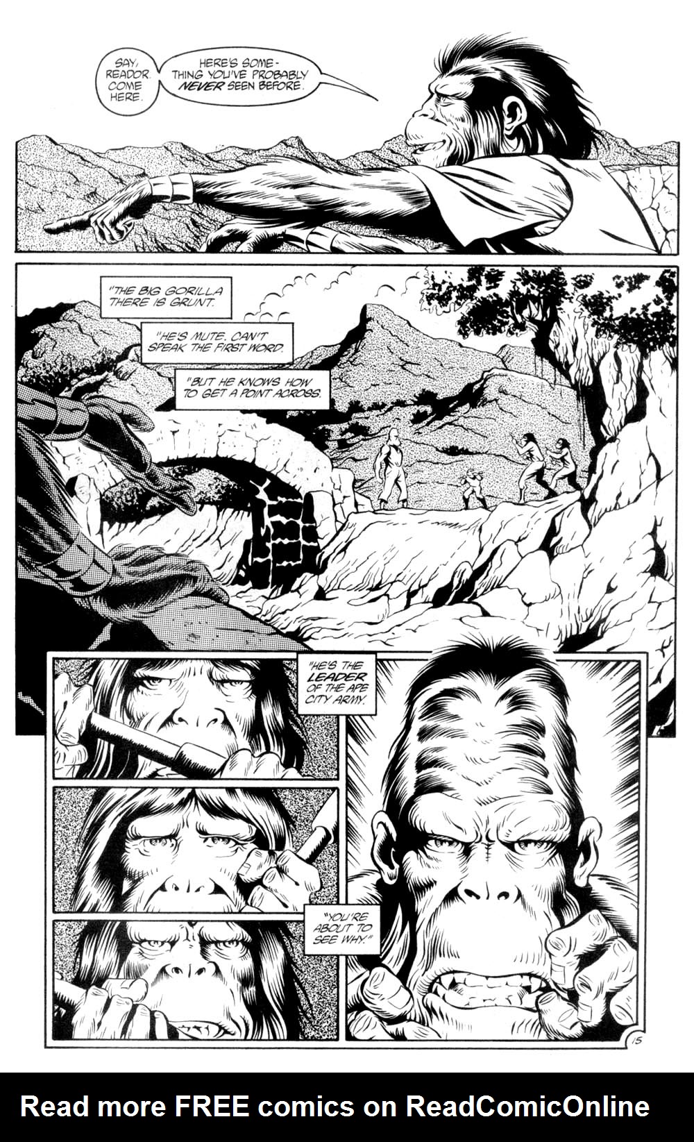 Read online Planet of the Apes (1990) comic -  Issue #6 - 17