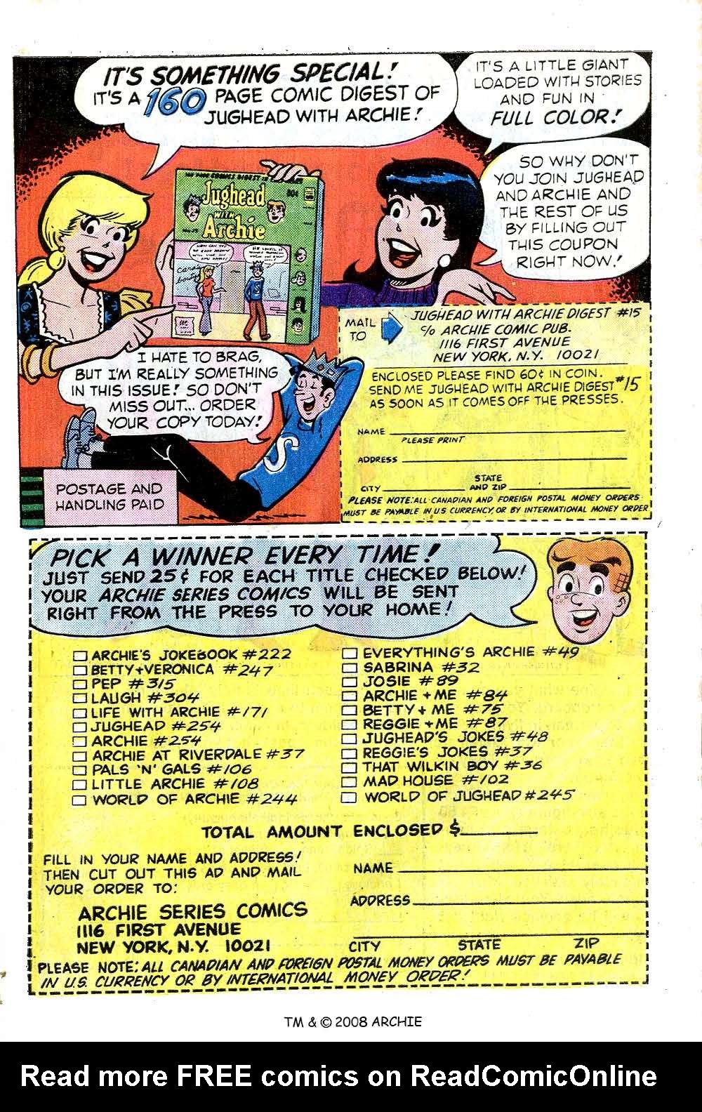 Read online Jughead (1965) comic -  Issue #253 - 27
