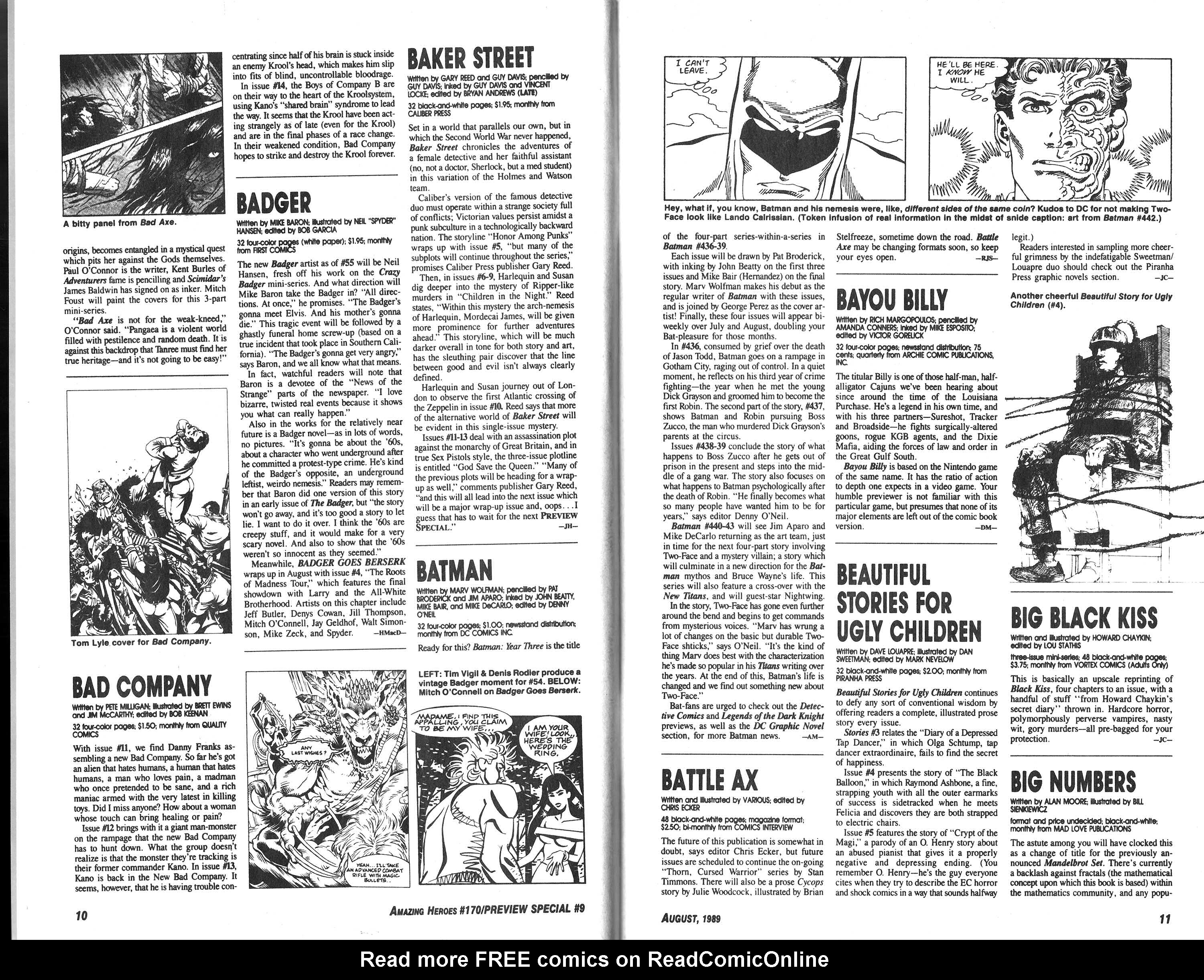 Read online Amazing Heroes comic -  Issue #170 - 8