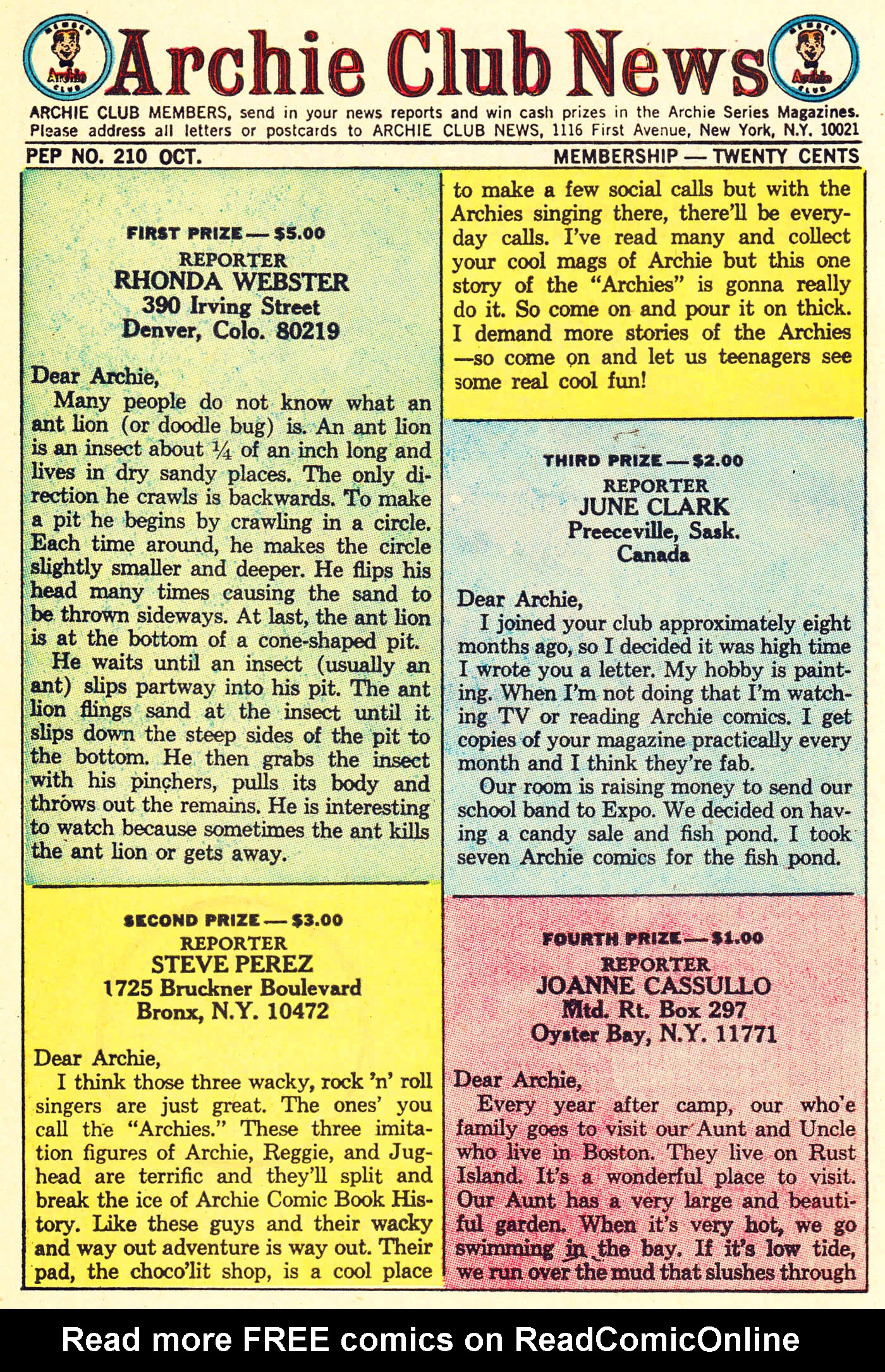 Read online Pep Comics comic -  Issue #210 - 10