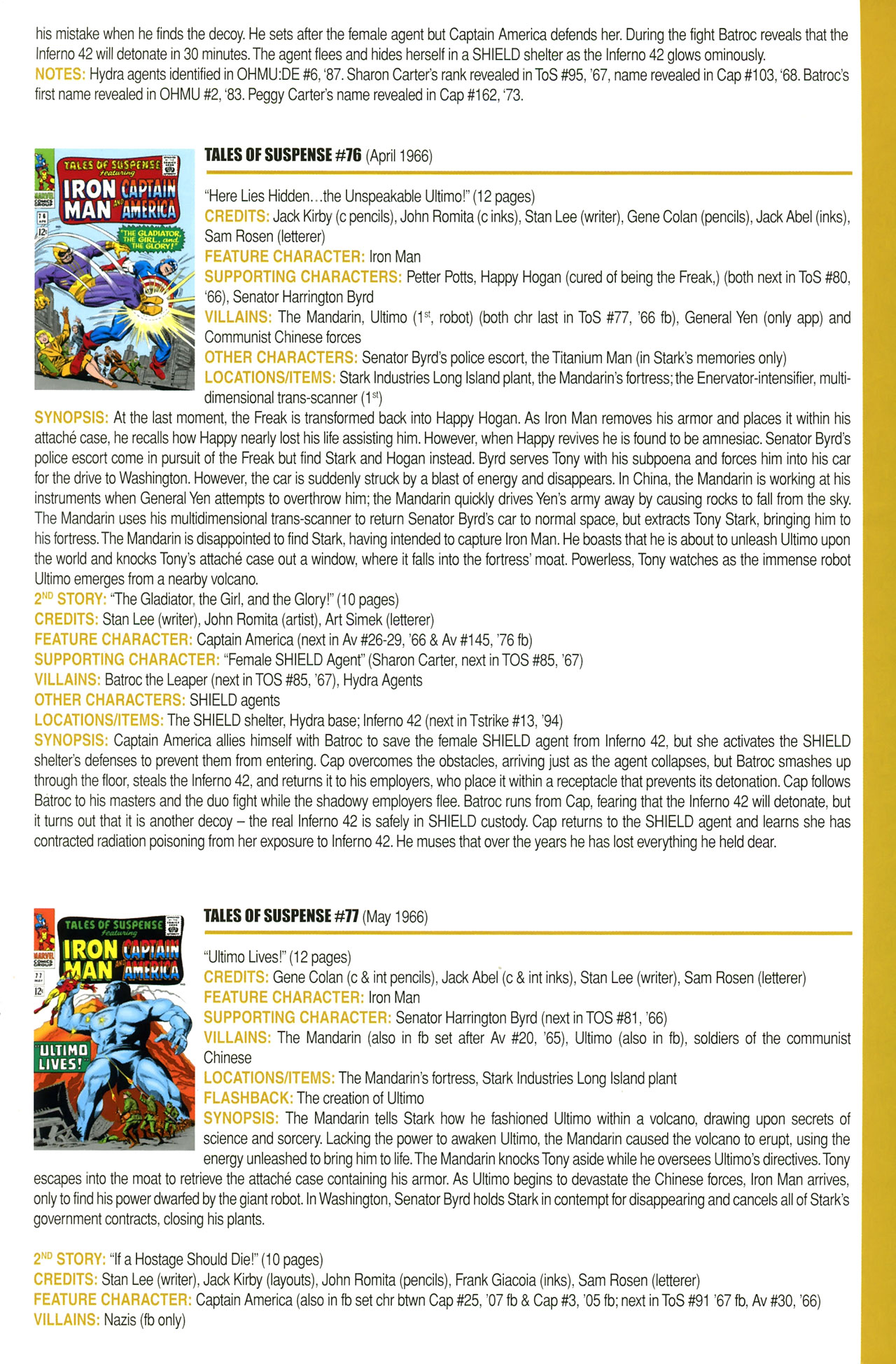 Read online Official Index to the Marvel Universe comic -  Issue #2 - 25