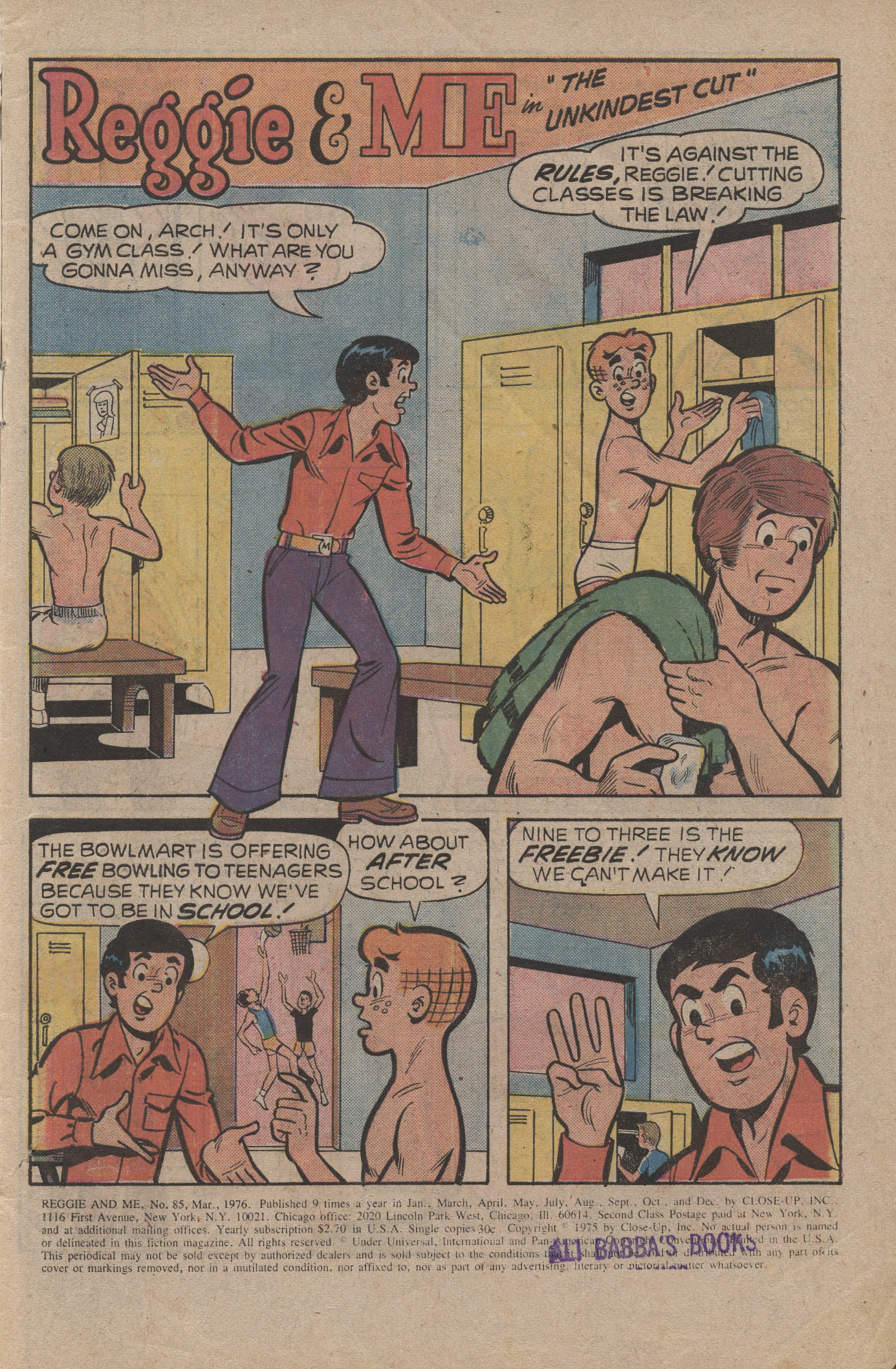 Read online Reggie and Me (1966) comic -  Issue #85 - 3