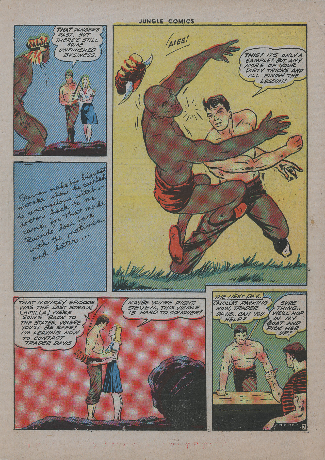 Read online Jungle Comics comic -  Issue #48 - 55