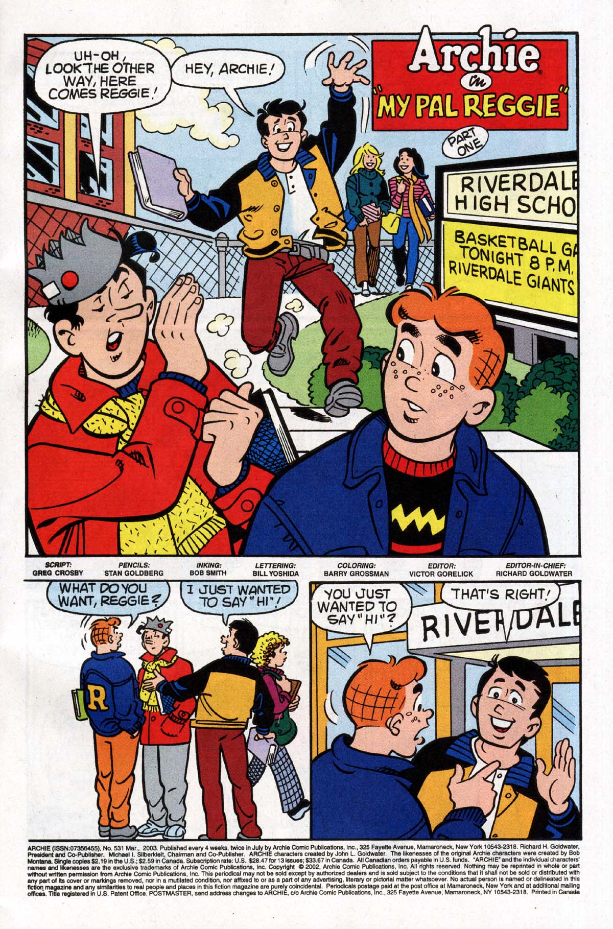 Read online Archie (1960) comic -  Issue #531 - 2