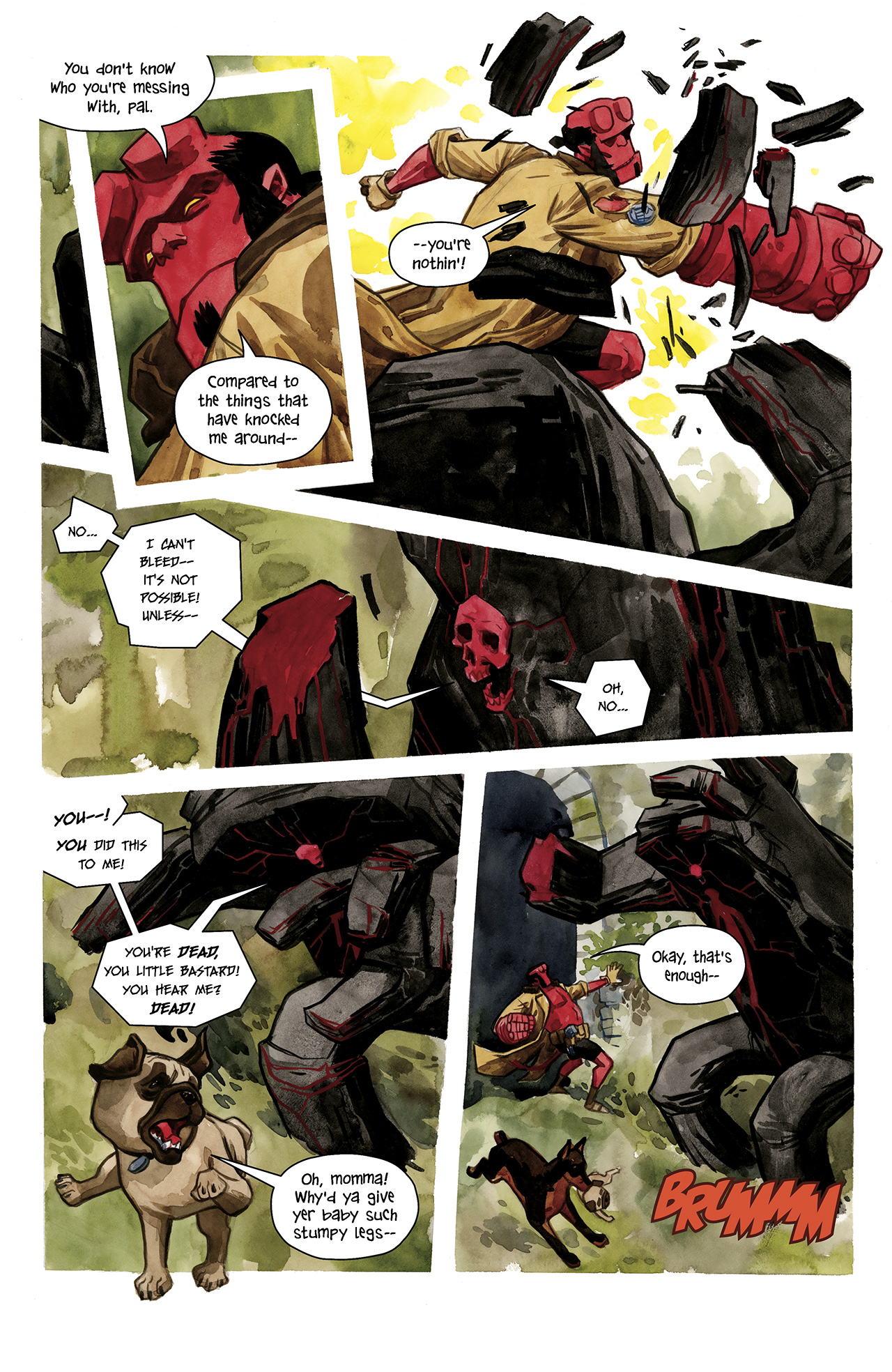 Read online Hellboy/Beasts of Burden: Sacrifice comic -  Issue # Full - 24