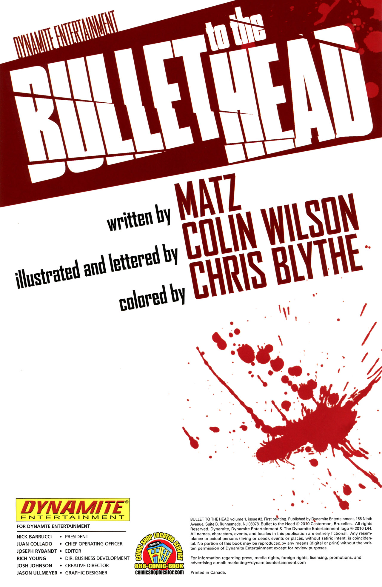 Read online Bullet to the Head comic -  Issue #2 - 2
