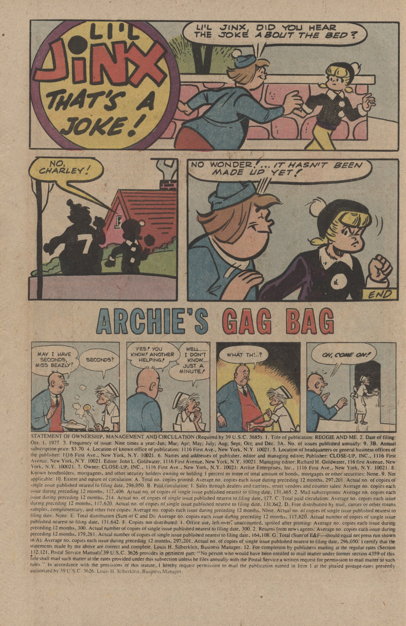 Read online Reggie and Me (1966) comic -  Issue #104 - 10