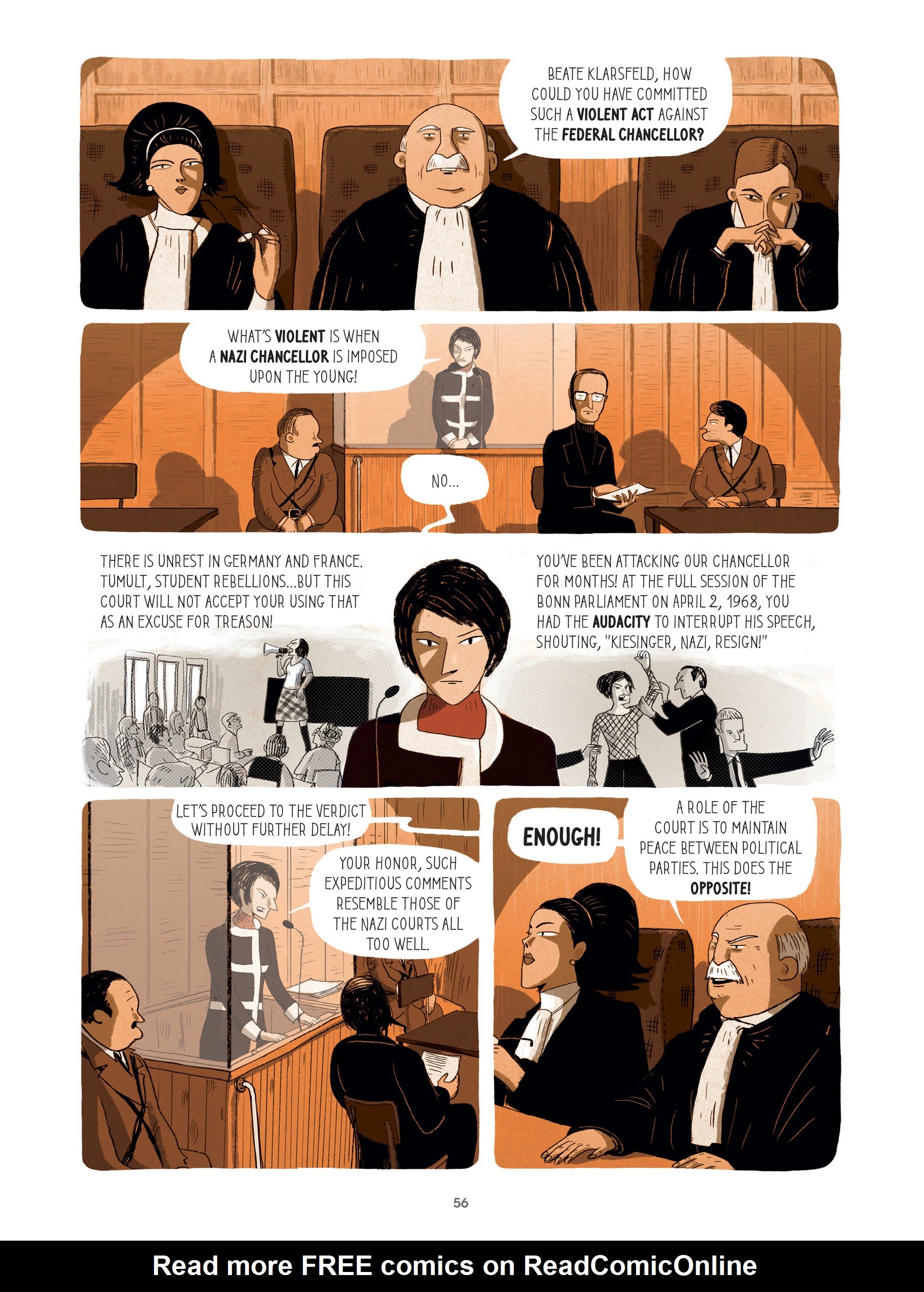 Read online For Justice: The Serge & Beate Klarsfeld Story comic -  Issue # TPB (Part 1) - 56