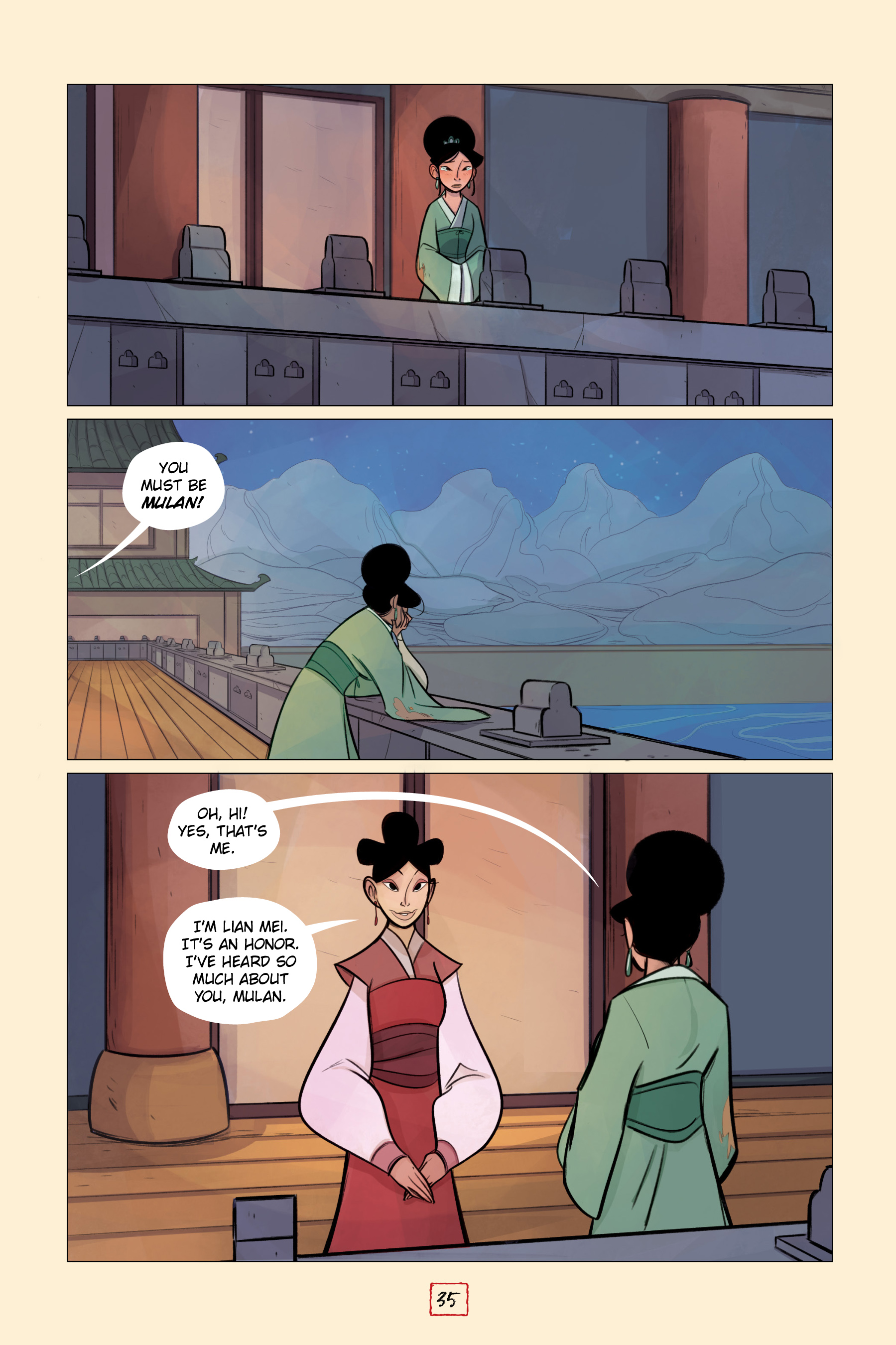 Read online Disney Mulan's Adventure Journal: The Palace of Secrets comic -  Issue # TPB - 36