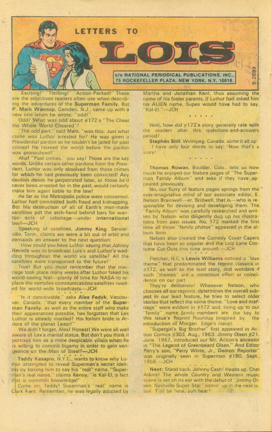 Read online The Superman Family comic -  Issue #175 - 64